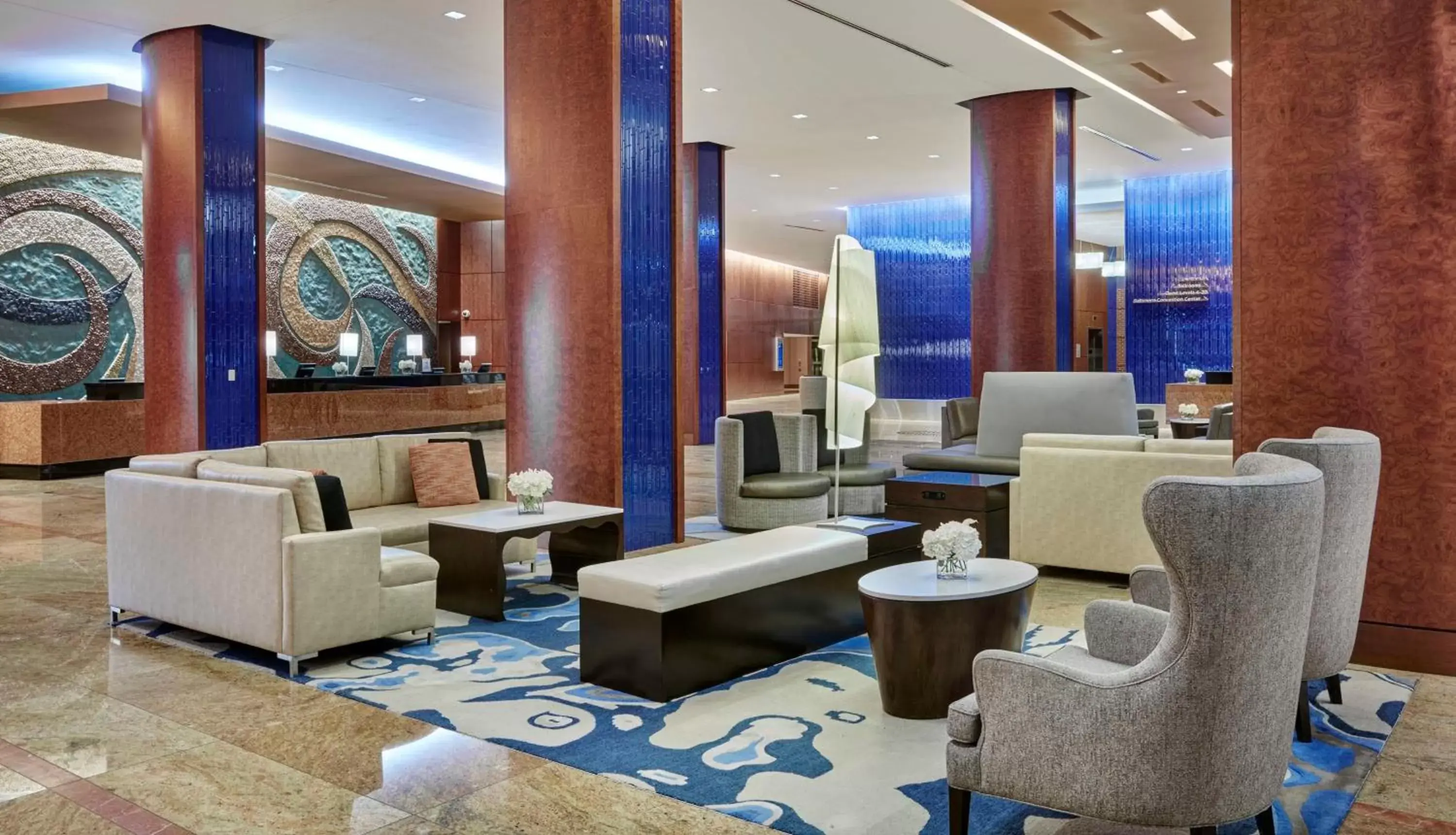 Lobby or reception in Hilton Baltimore Inner Harbor