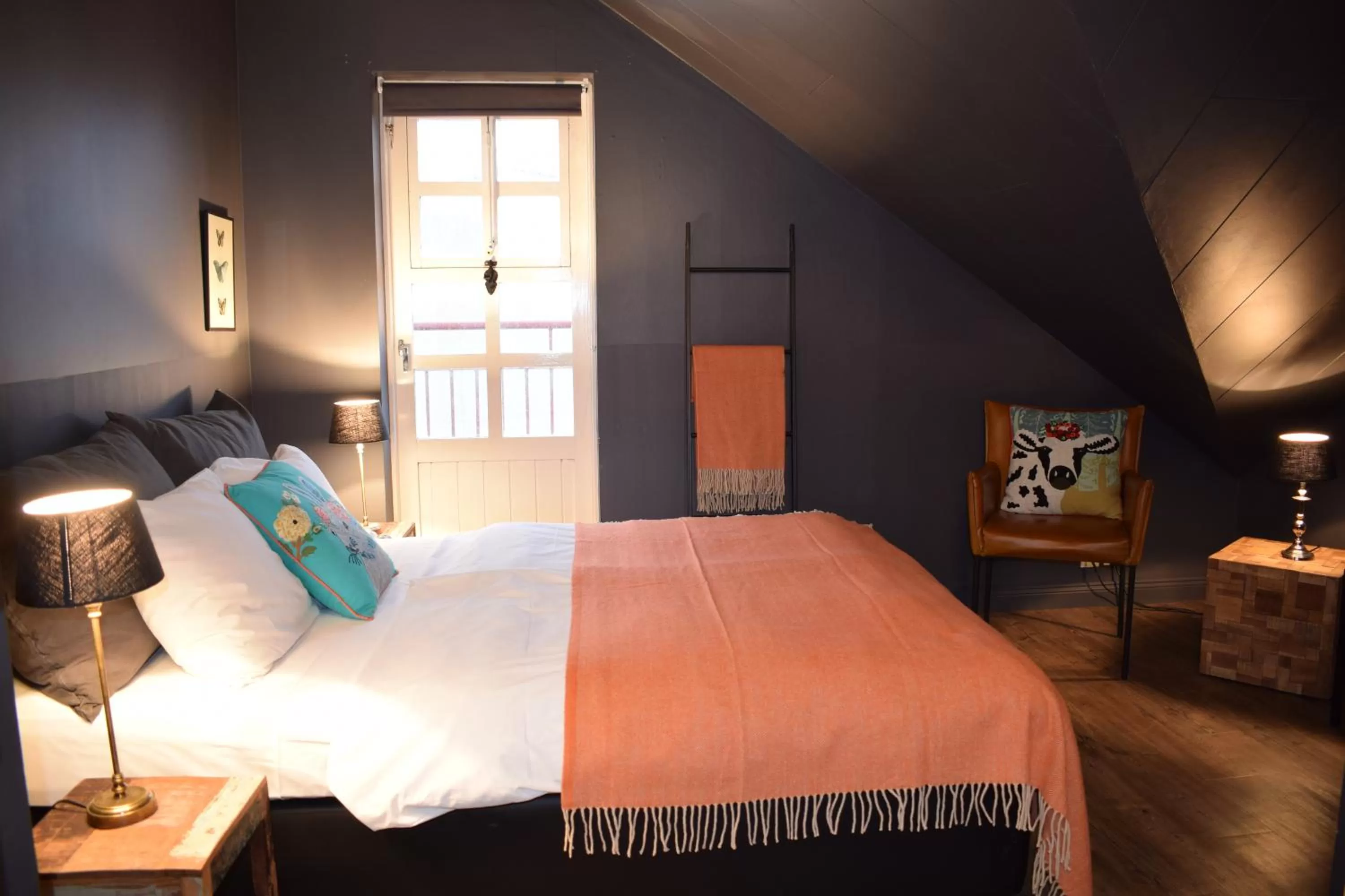 Bed in Hotel Leifur Eiriksson