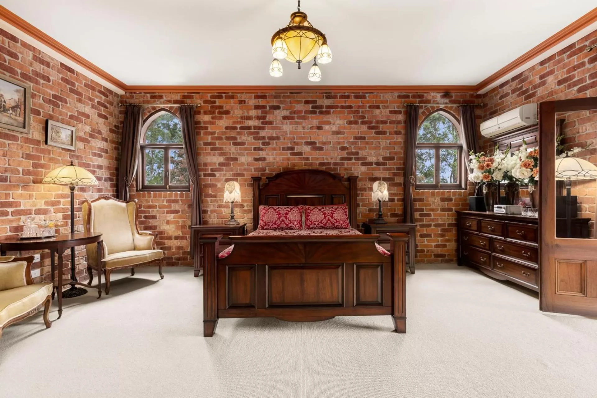 Bed in The Castle at Bonville