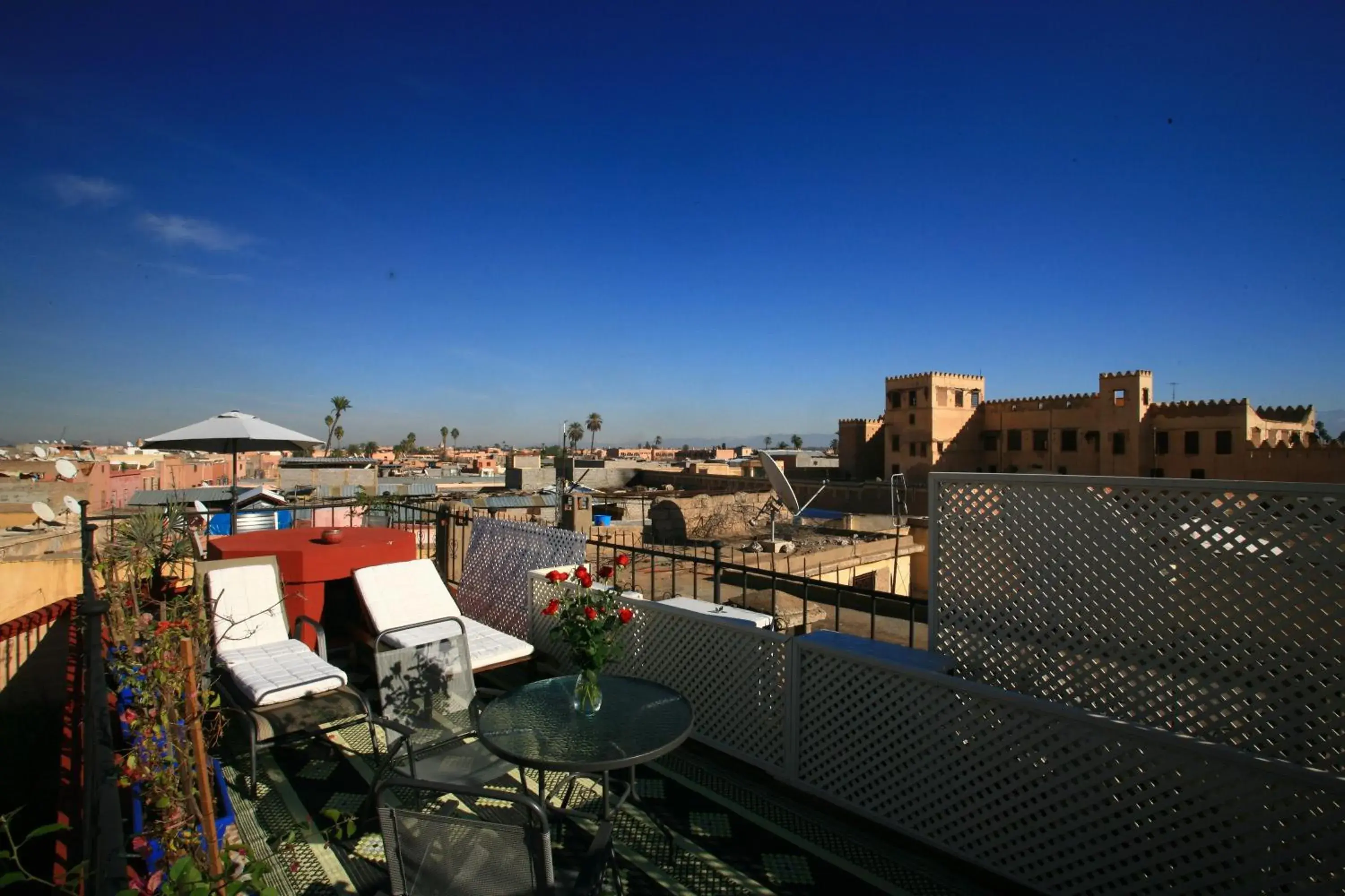 Solarium in Riad 58 Blu