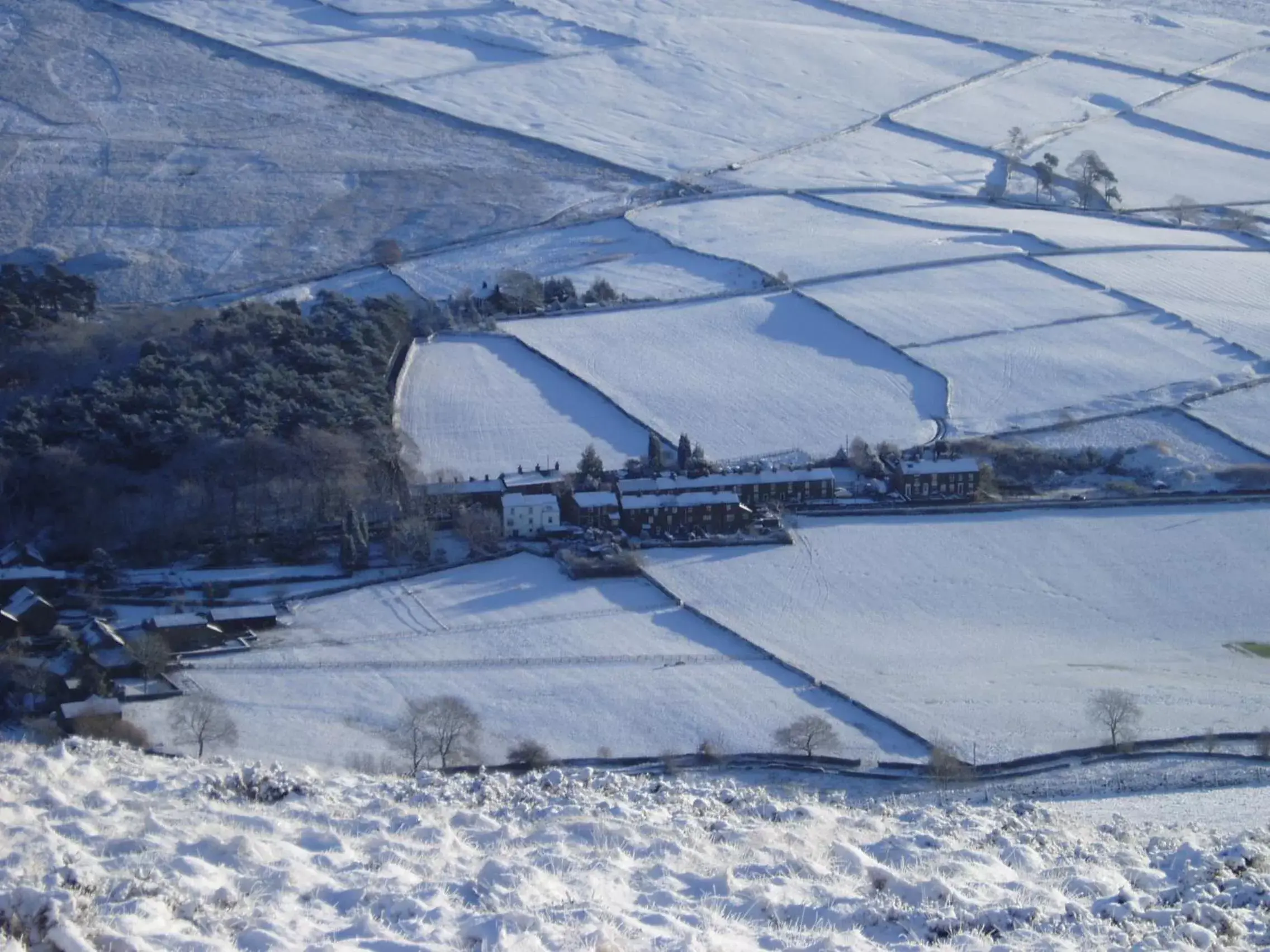 Facade/entrance, Winter in The Lantern Pike Inn