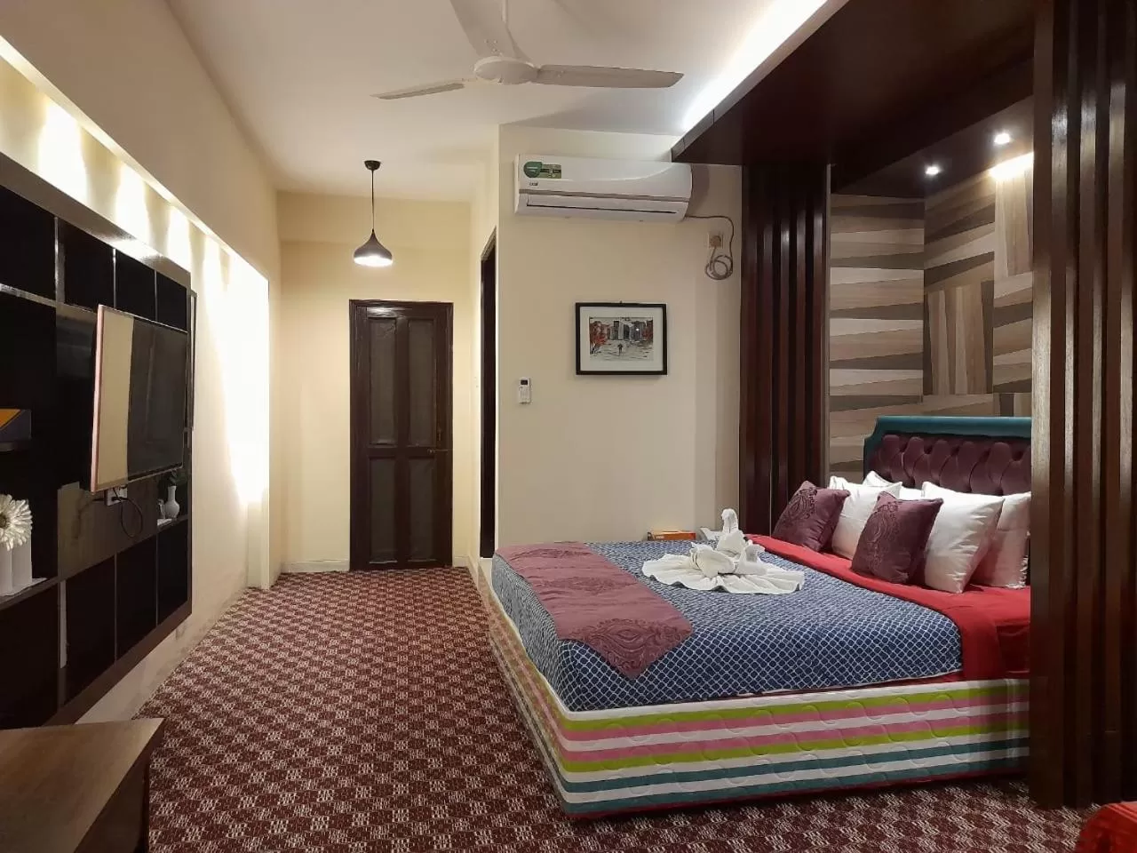 Bed in Center Point Apartment