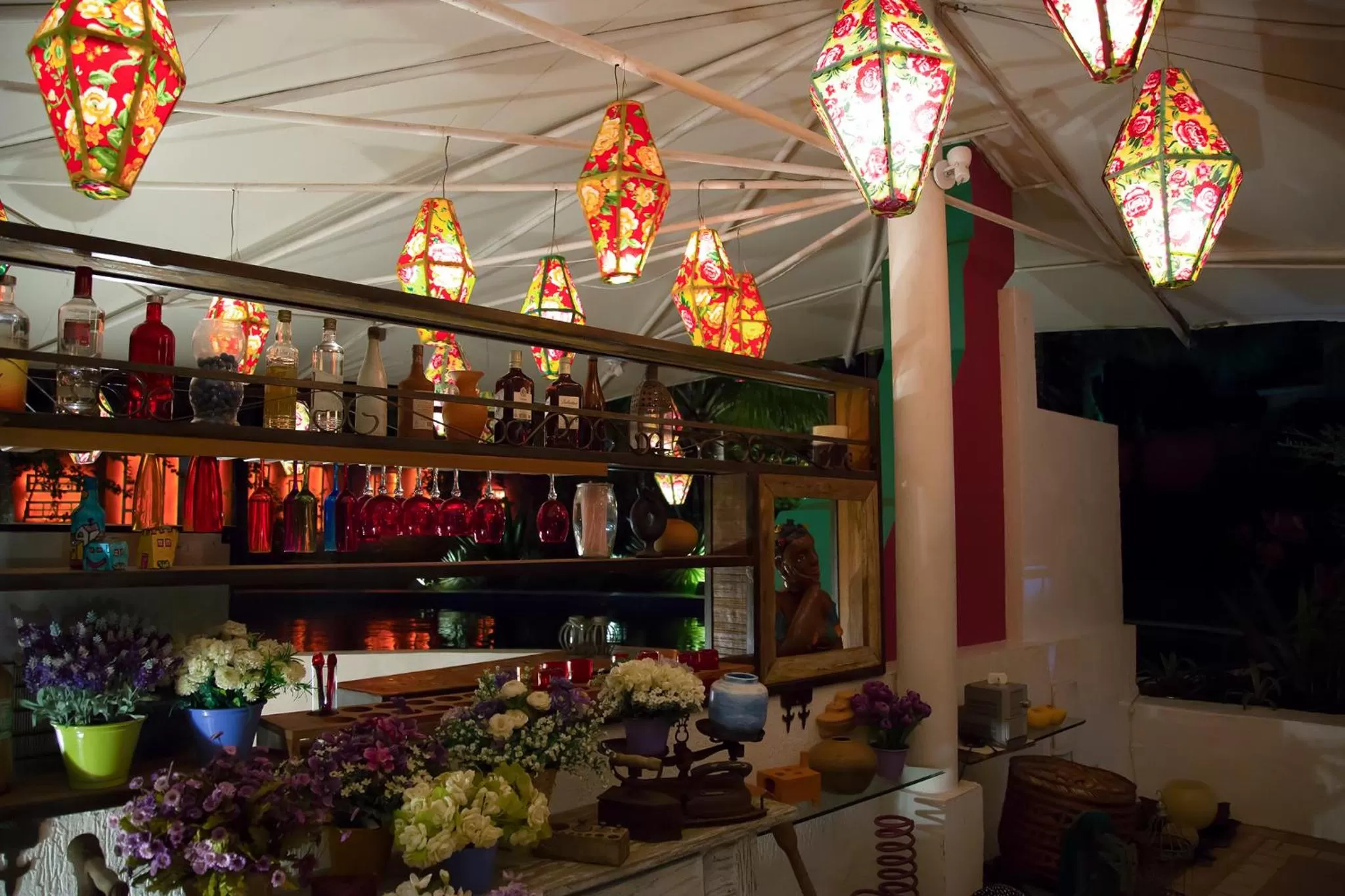 Decorative detail in Hospedaria Entre Amigos