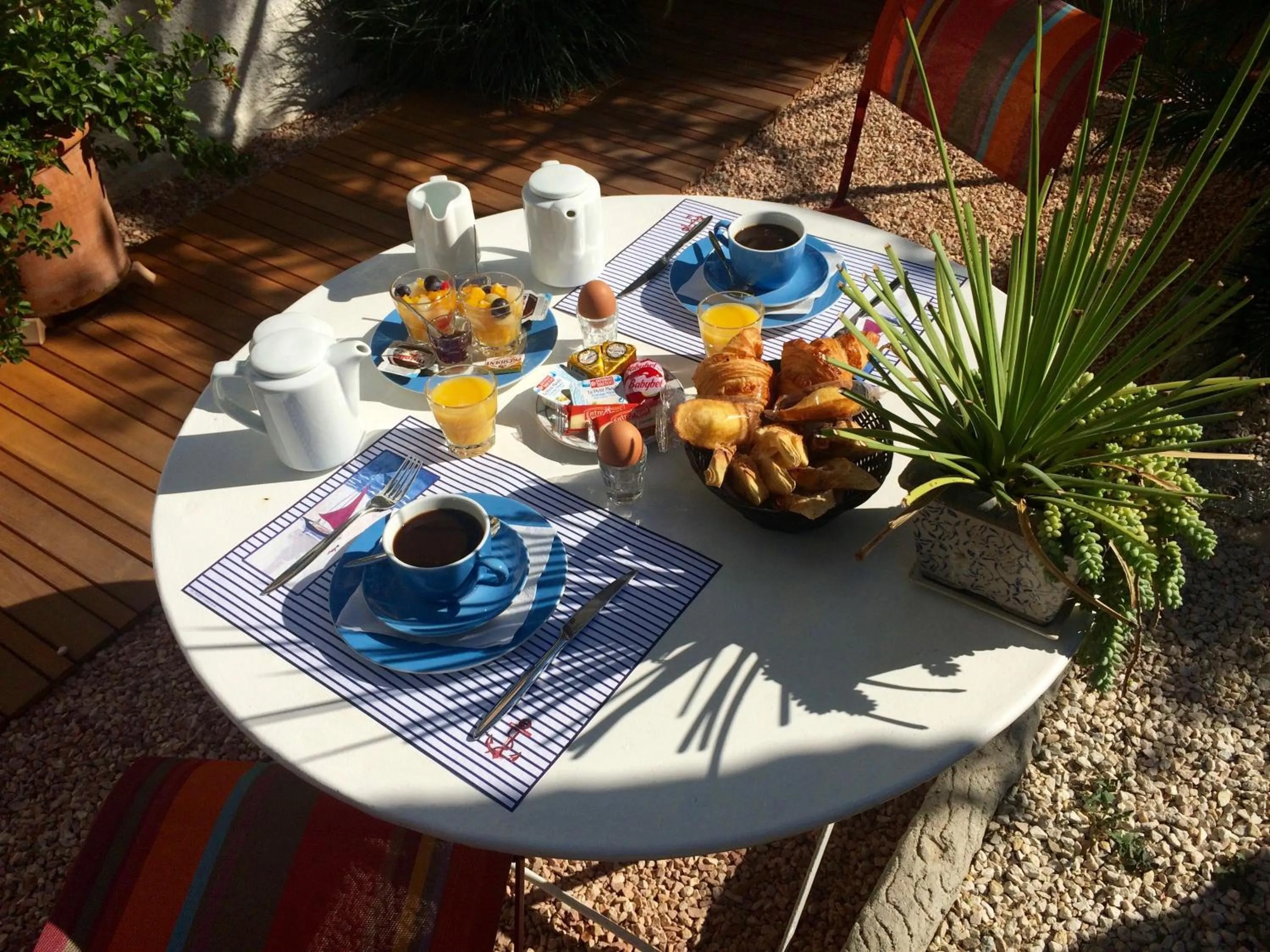 Continental breakfast in Hotel Villa Rose