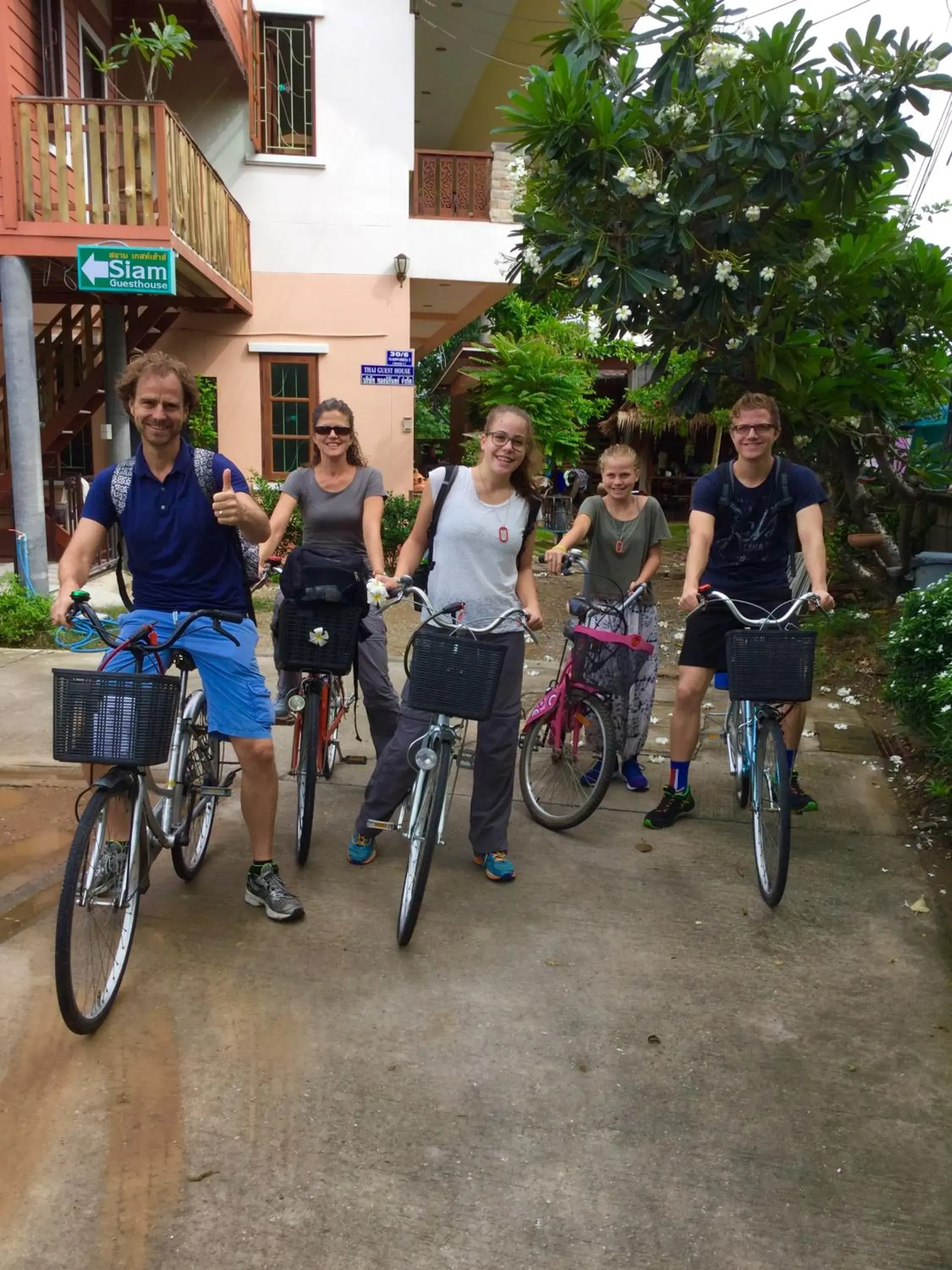 Biking in Thai Guesthouse