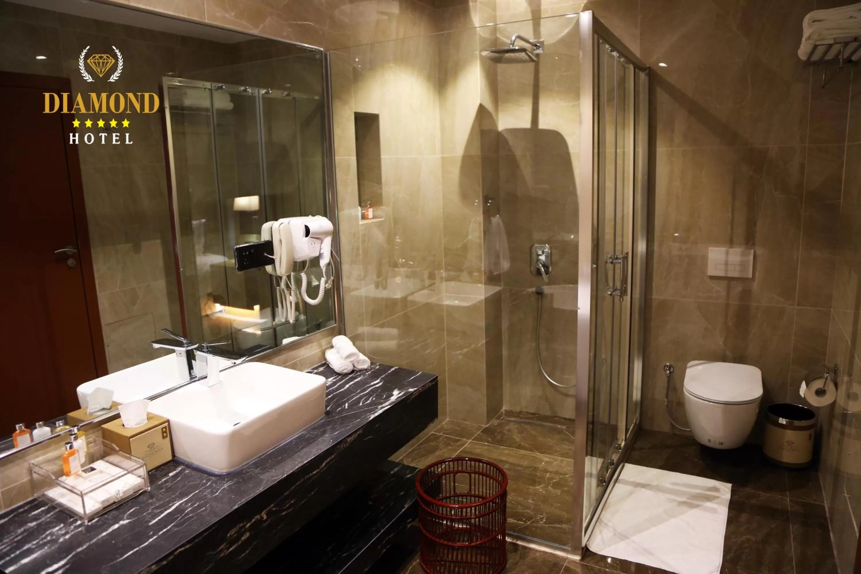 Toilet in Hotel Diamond Prishtina