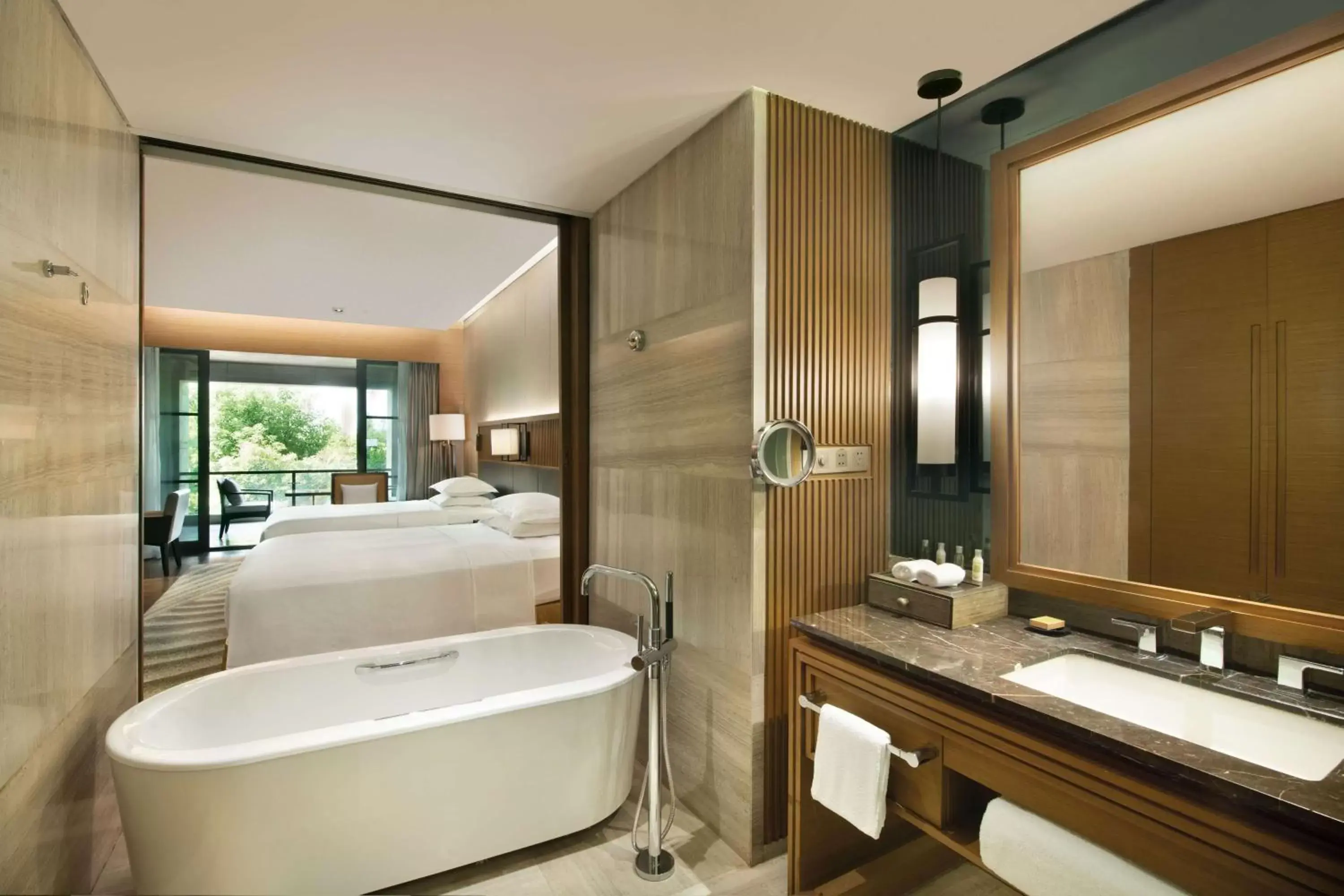 Bathroom in Hilton Wuhan Optics Valley