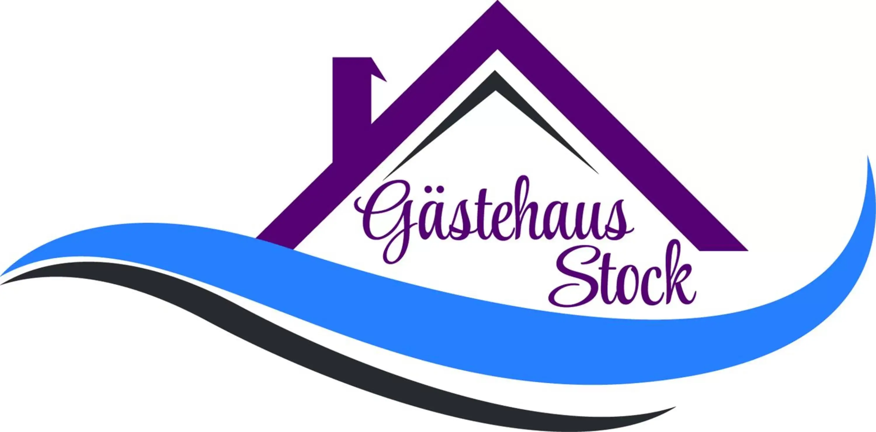 Property logo or sign, Property Logo/Sign in Gästehaus Stock