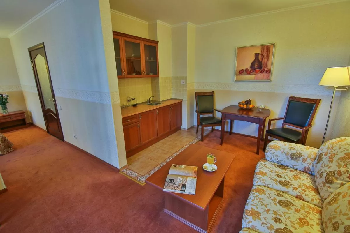 Kitchen or kitchenette in Ukraina Hotel