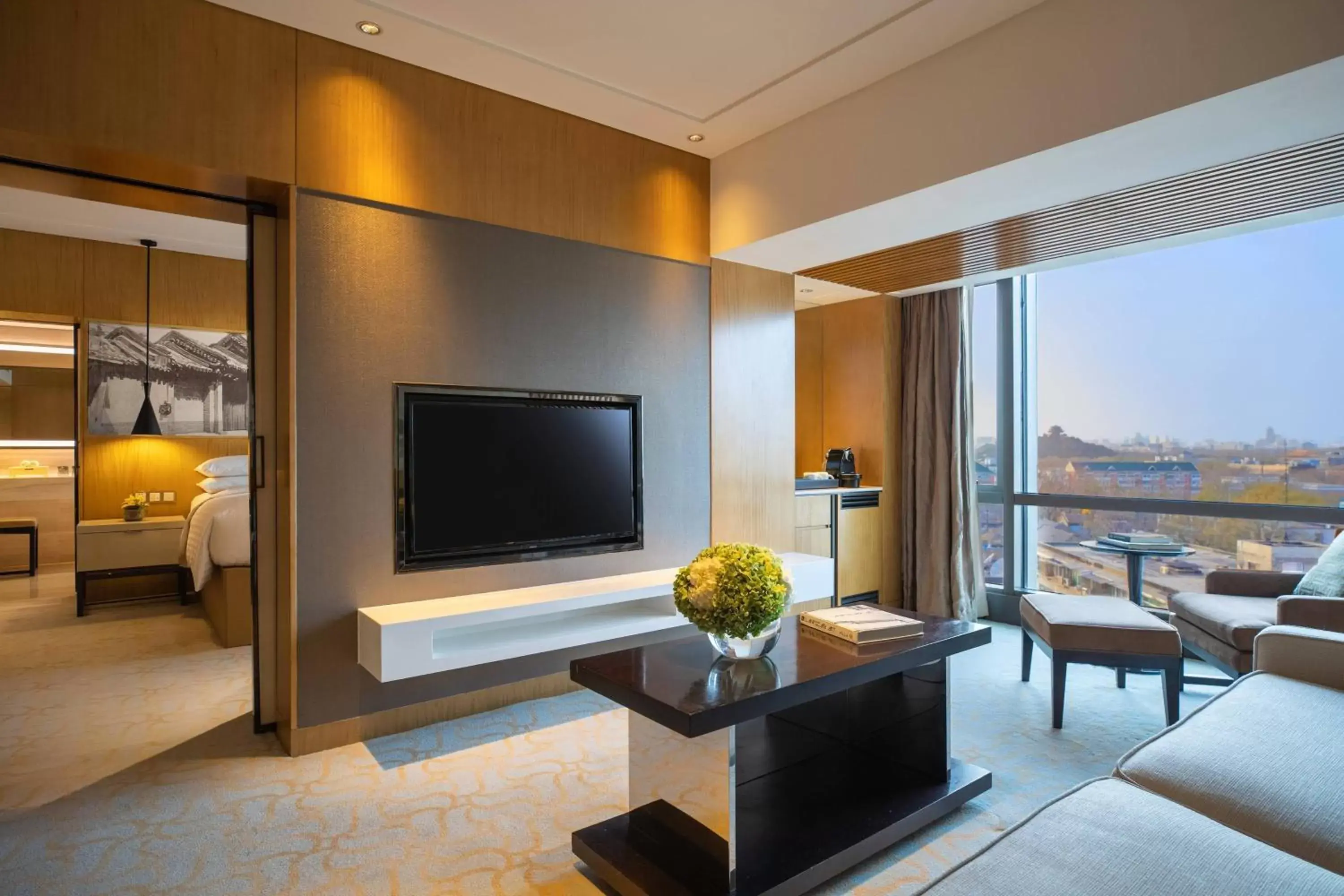 Living room, TV/Entertainment Center in Renaissance Beijing Wangfujing Hotel