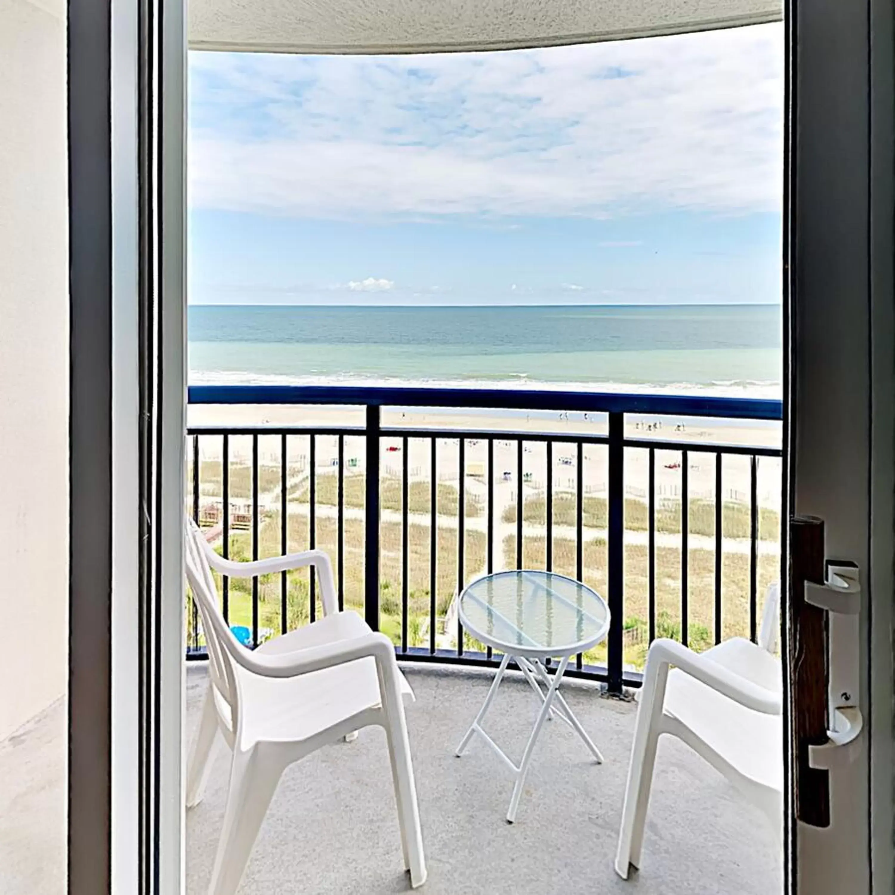 Balcony/Terrace, Sea View in Beach Vacation Condos South