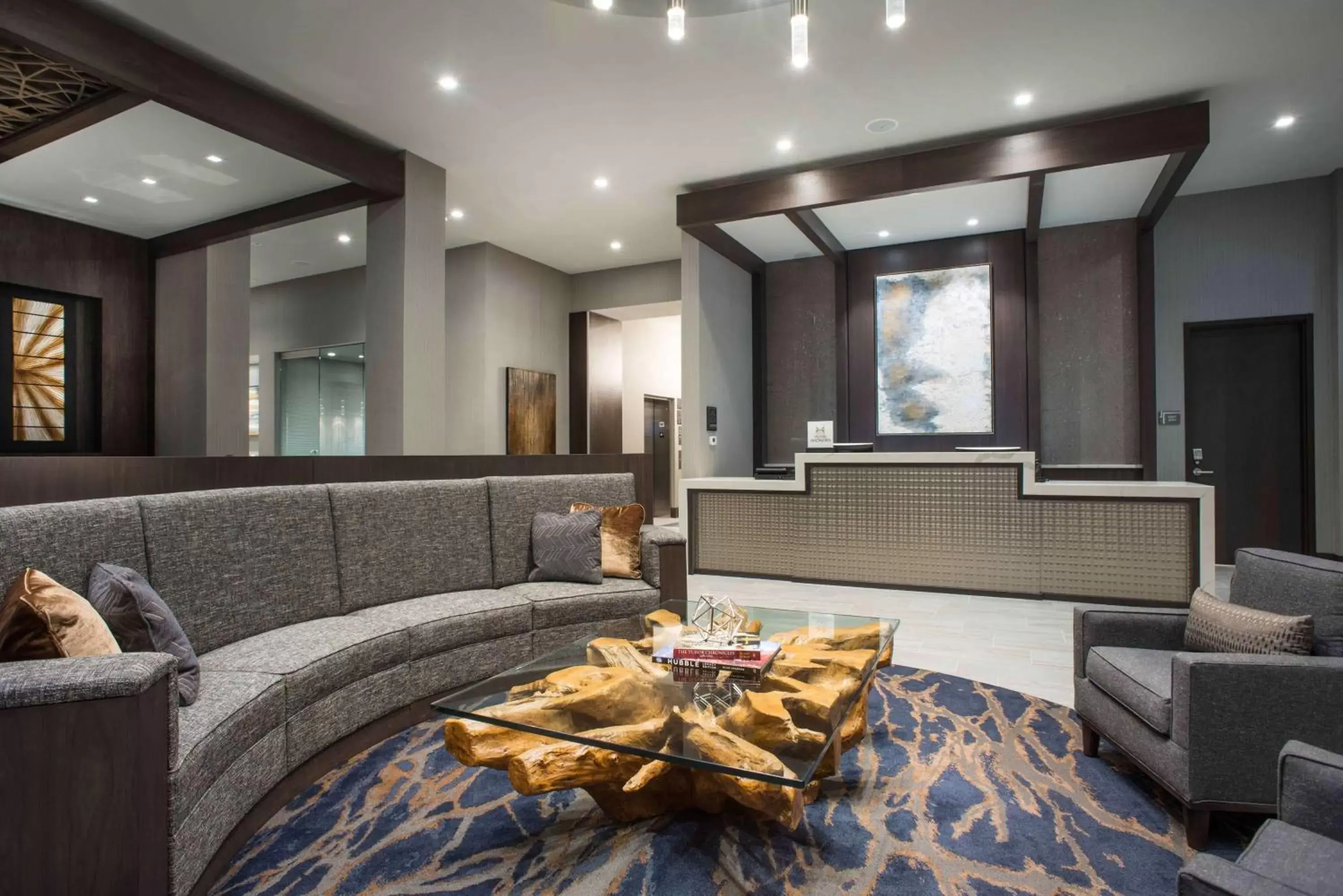 Lobby or reception in Hilton Garden Inn Foxborough Patriot Place Lobby or reception in Hilton Garden Inn Foxborough Patriot Place