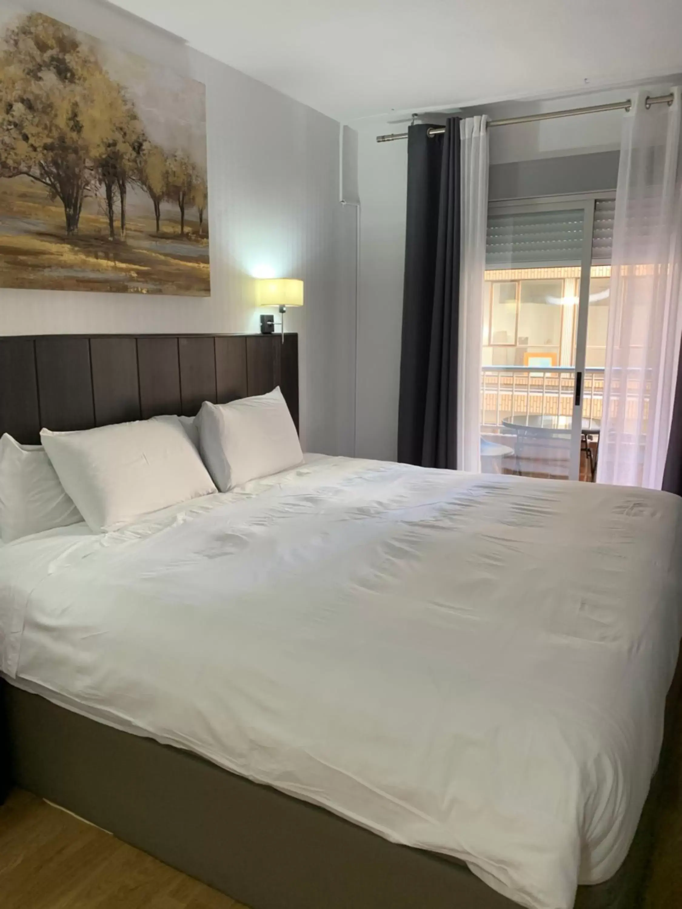 Bed in Hotel Carlos III