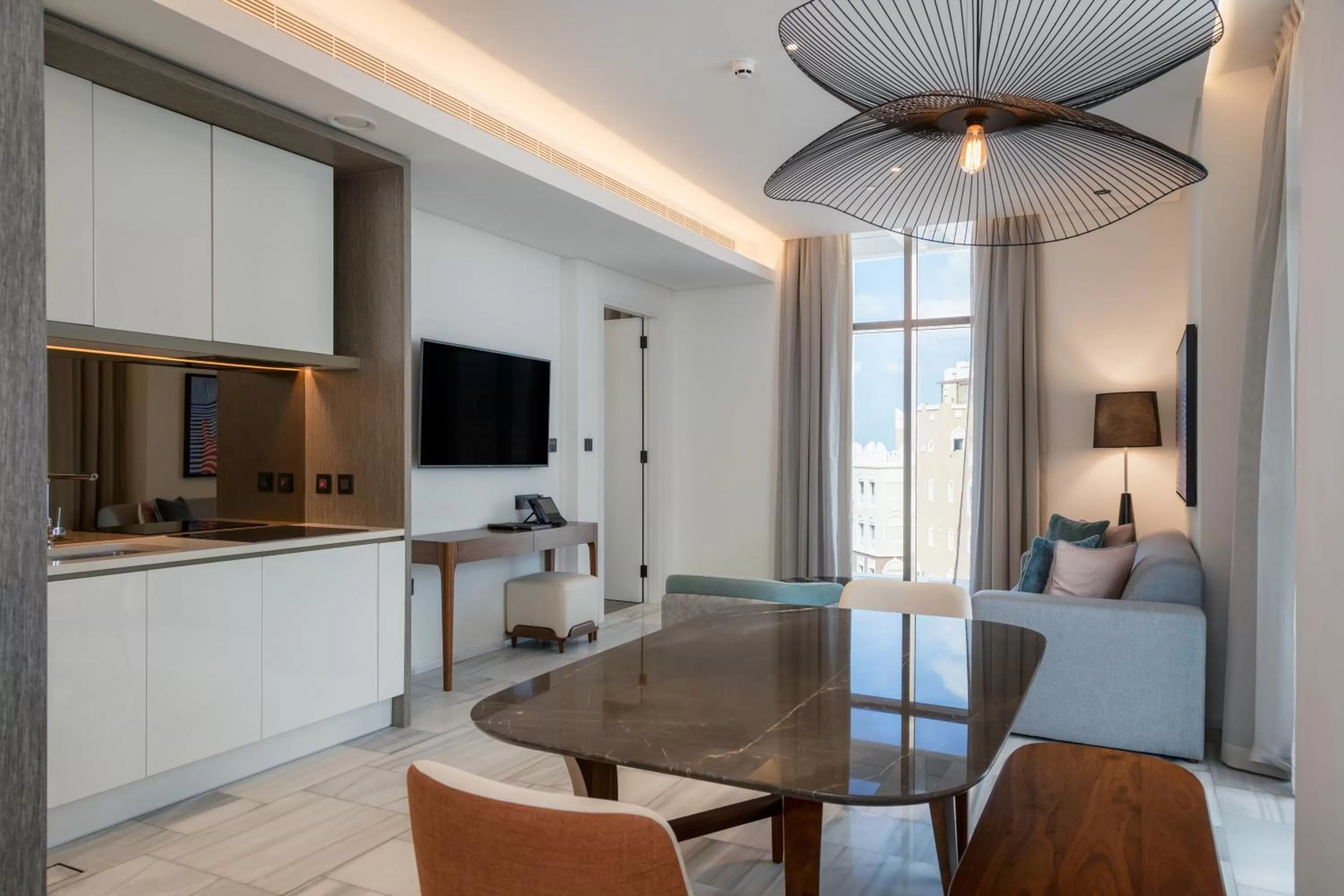 Kitchen or kitchenette in Th8 Palm Dubai Beach Resort Vignette Collection, an IHG hotel