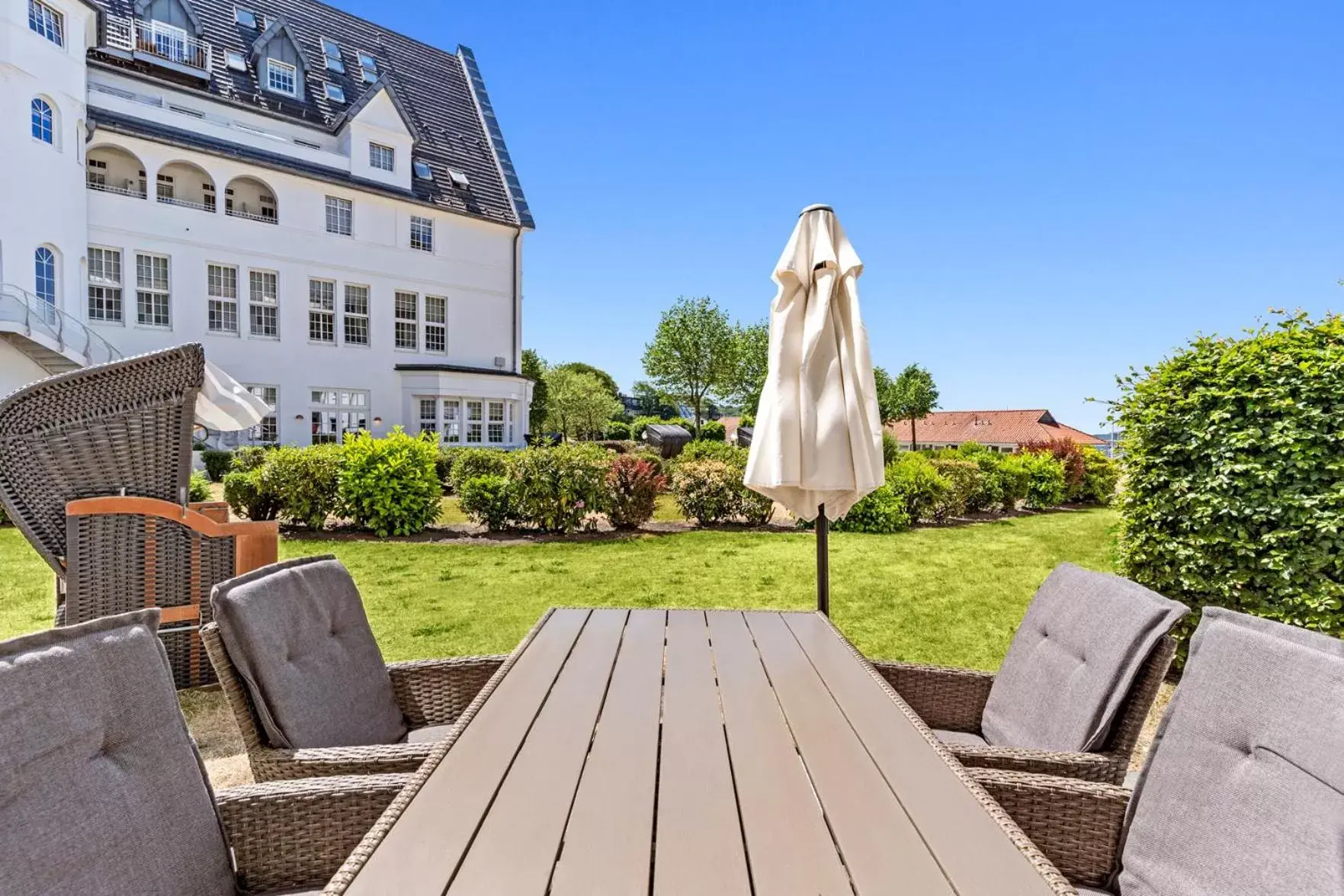 Garden in Strandhotel Glücksburg