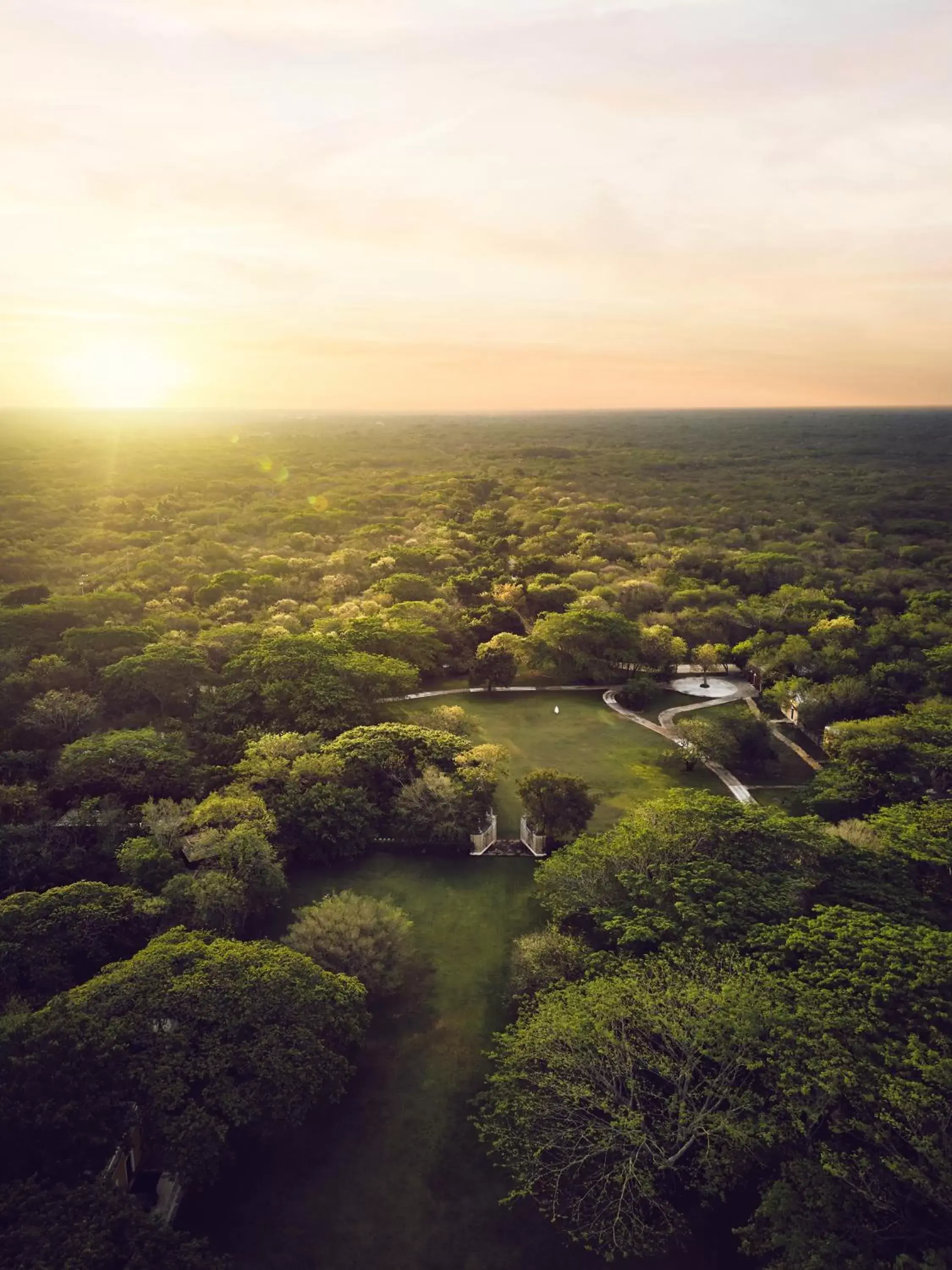 View (from property/room), Bird's-eye View in Chablé Yucatan