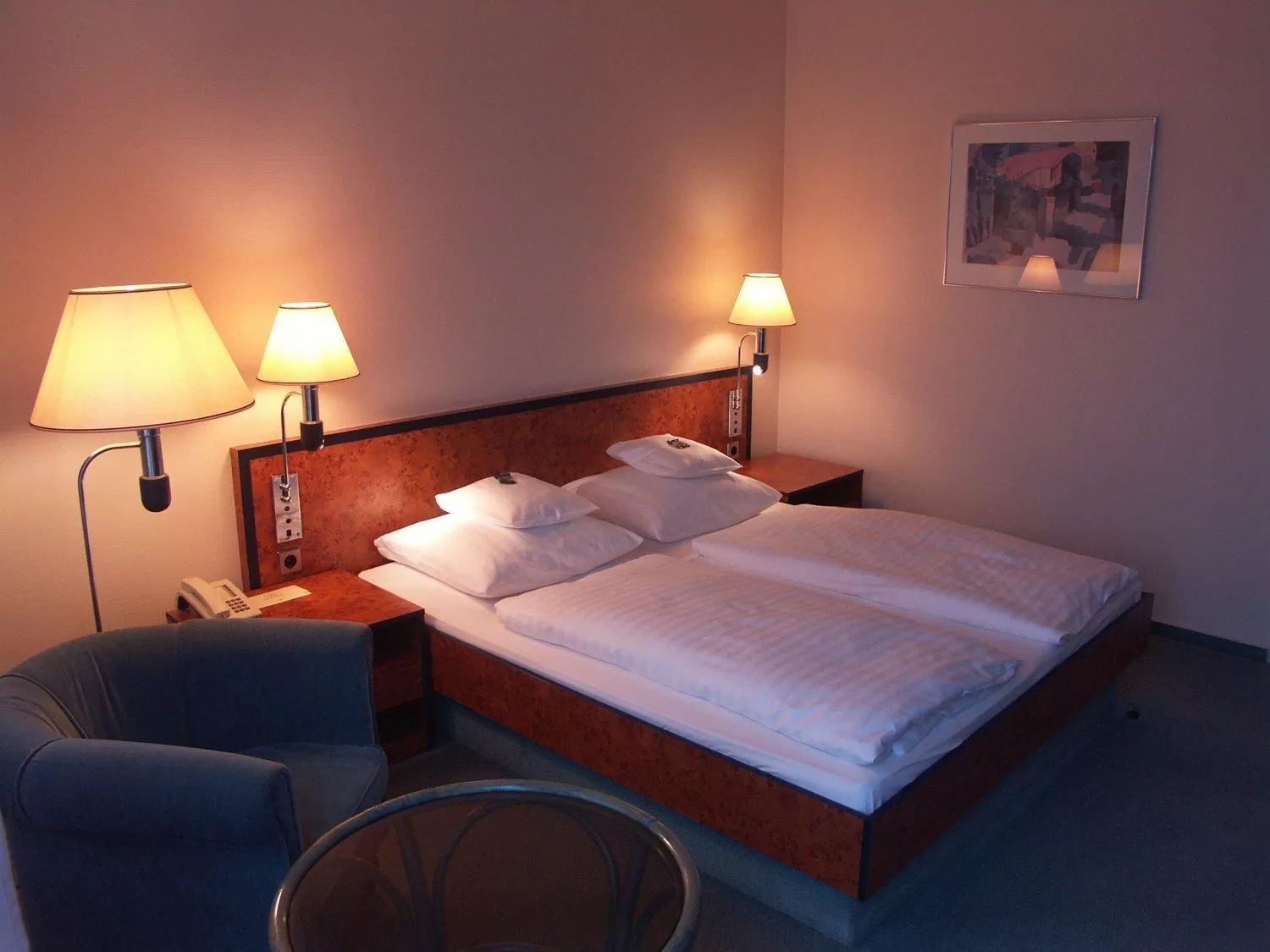 Bed in Hotel Arkadia