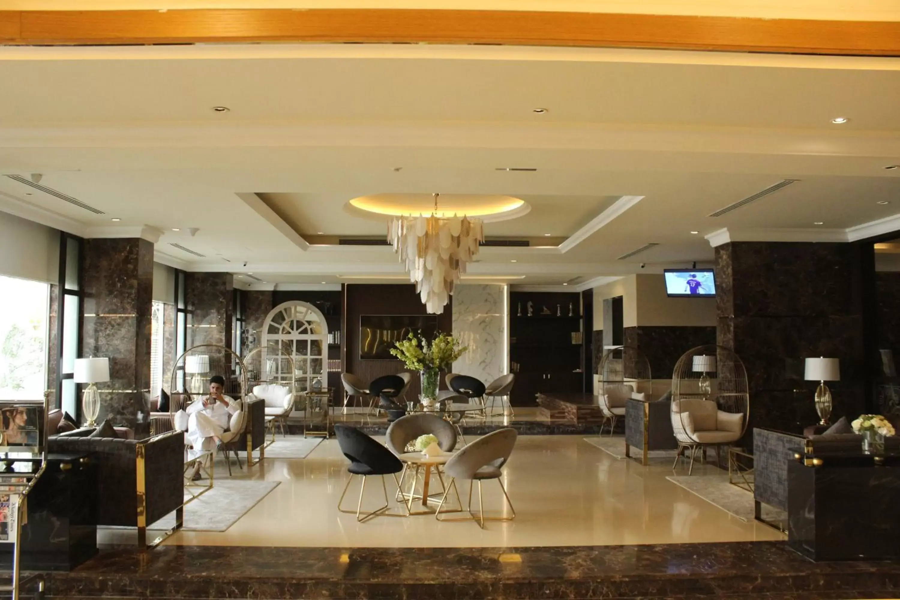 Lobby or reception, Restaurant/Places to Eat in Al Khaleej Palace Deira Hotel