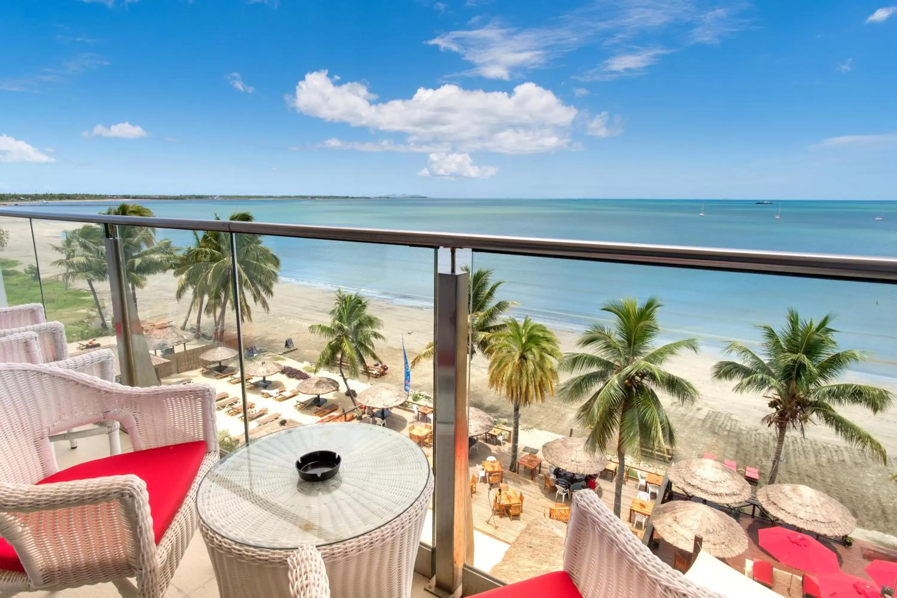 Balcony/Terrace, Sea View in Ramada Suites by Wyndham Wailoaloa Beach Fiji
