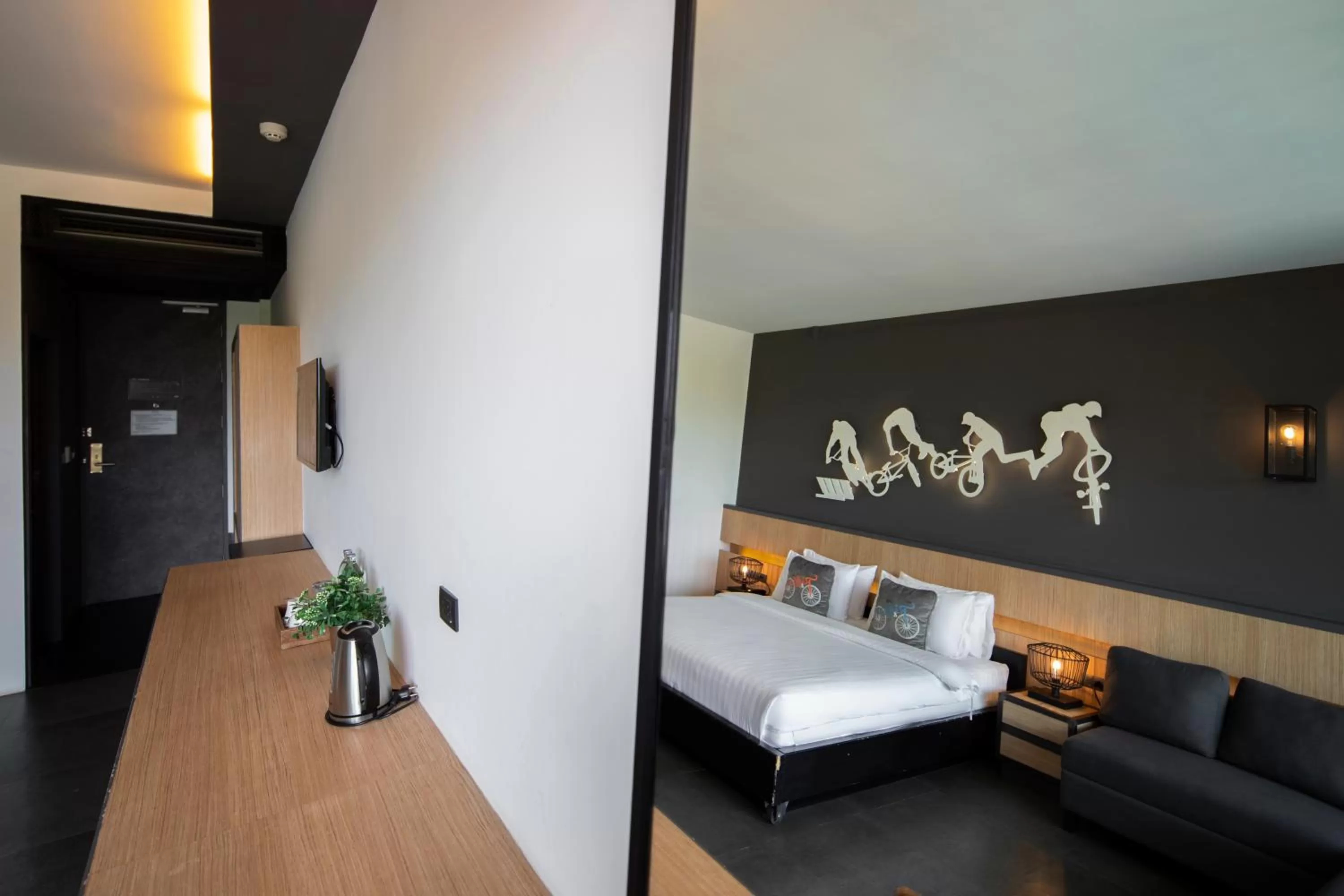 Bed in The VELO'S Hotel and Pumptrack