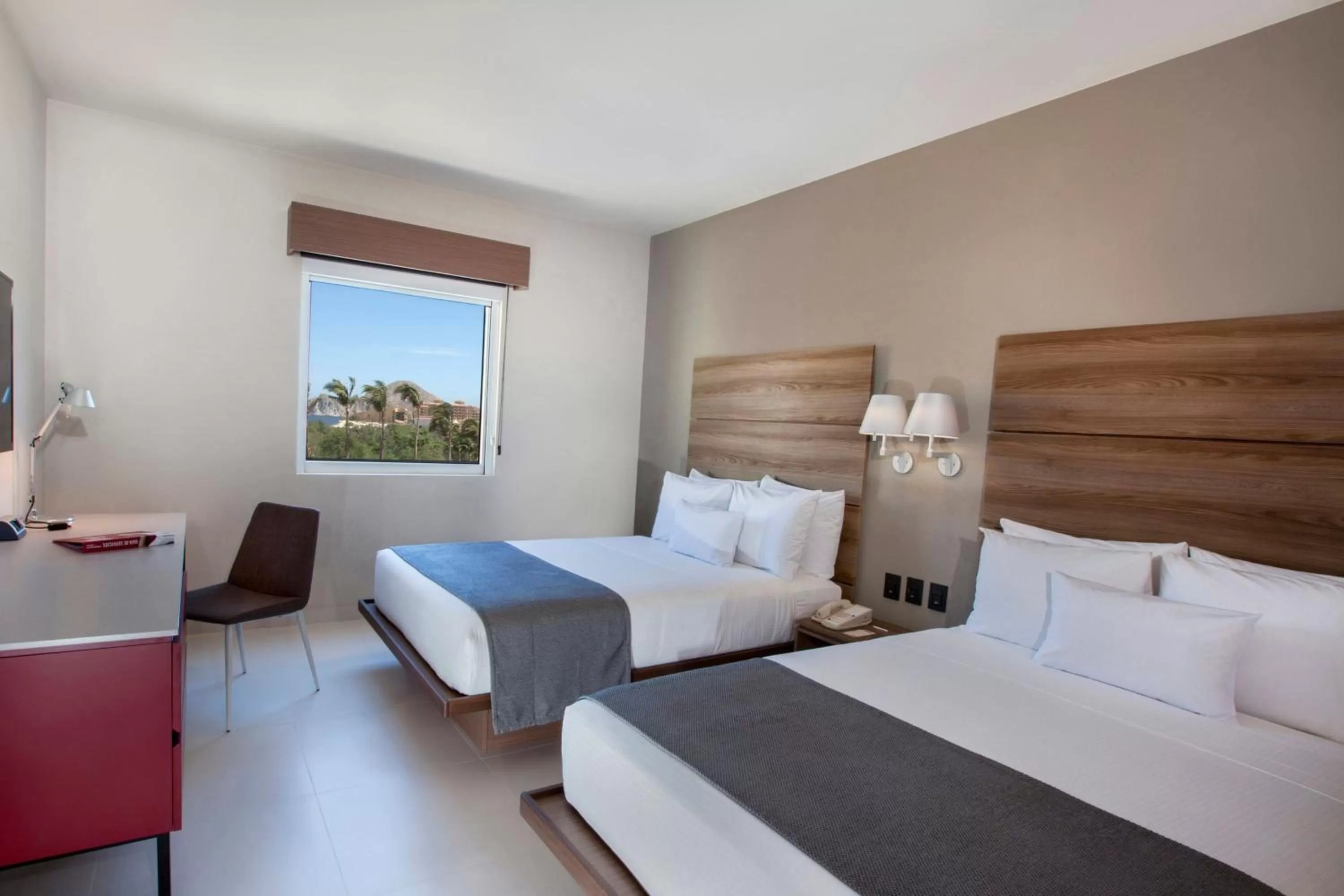One-Bedroom Double Suite with Two Double Beds and Sofa Bed in City Express Suites by Marriott Cabo San Lucas