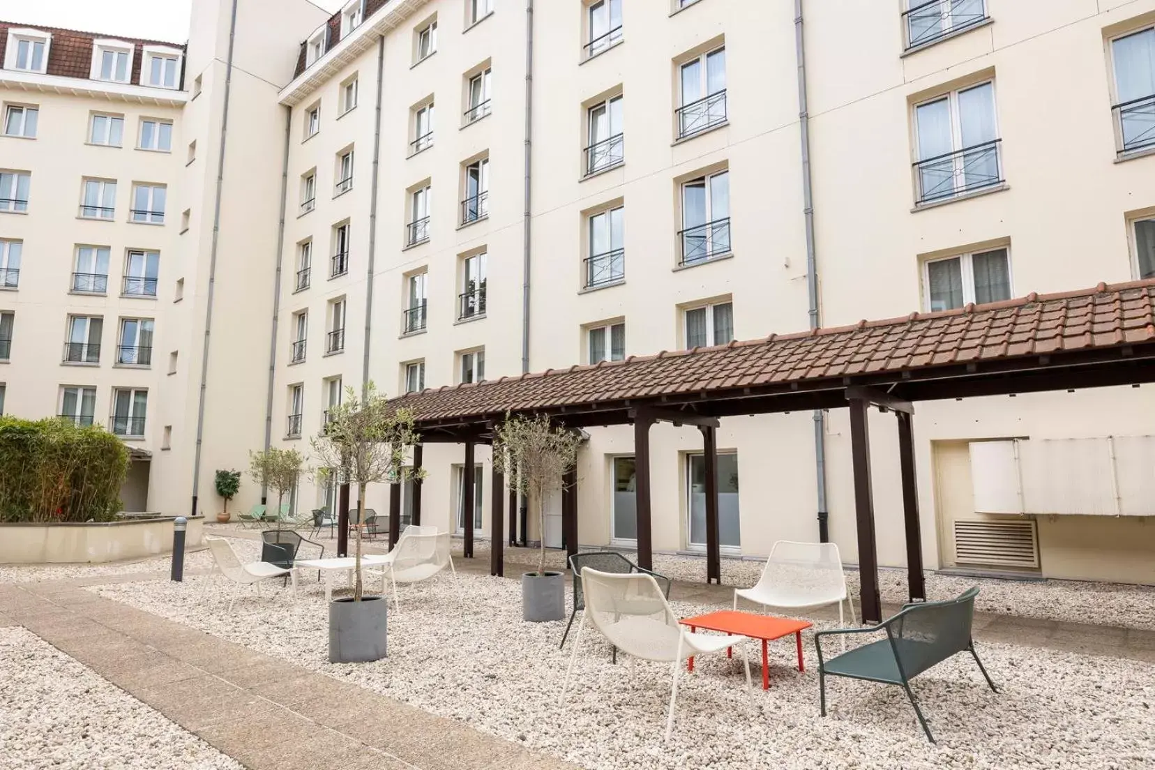 Patio, Property Building in Citadines Sainte Catherine Brussels
