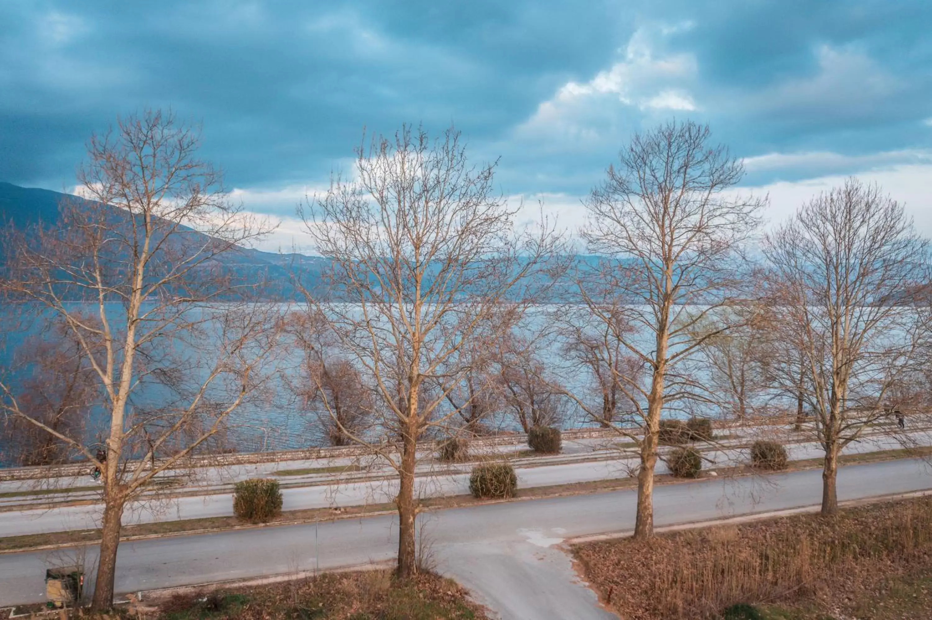 Lake view, Winter in Akti Hotel Ioannina