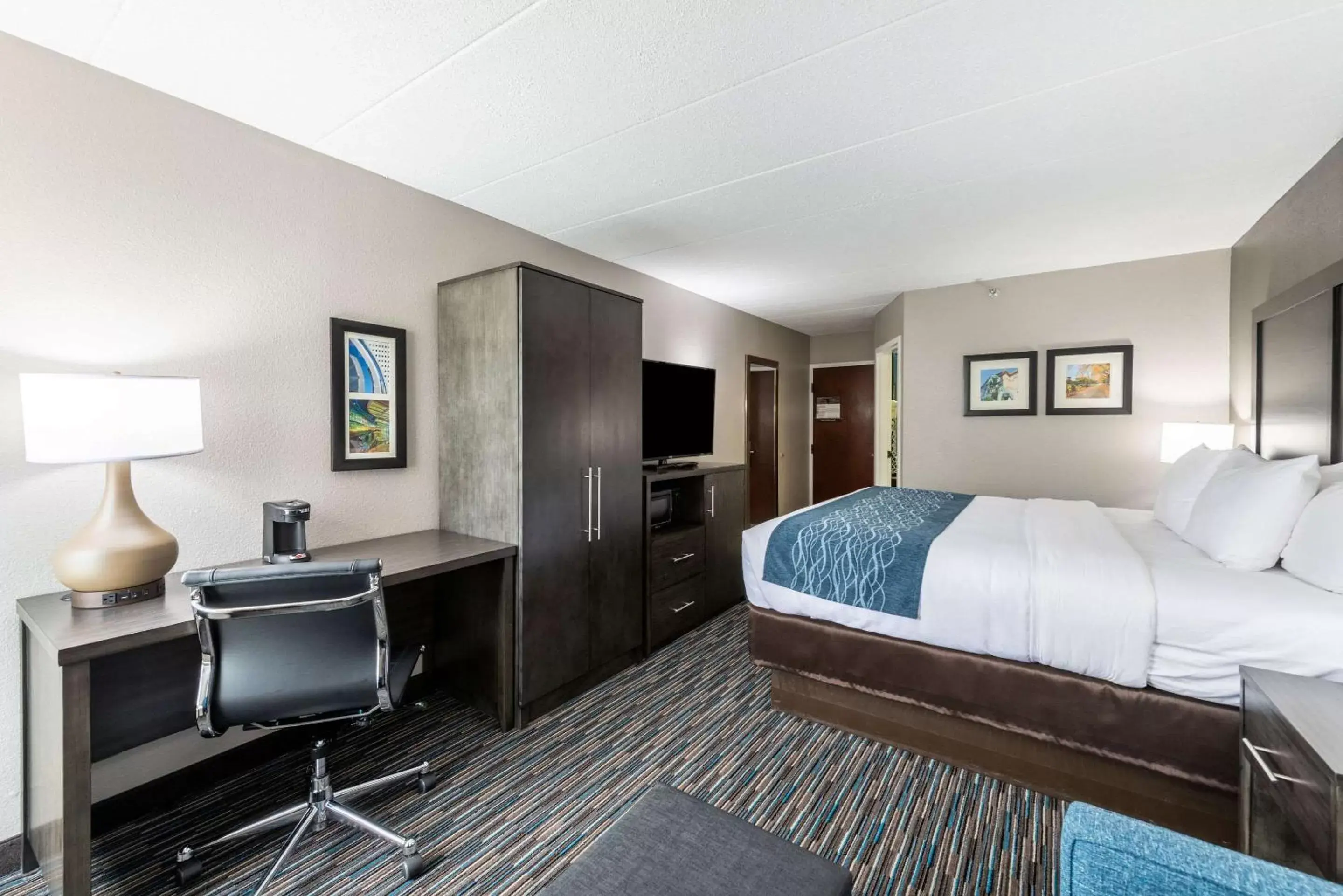 Bedroom, Bed in Comfort Inn Chicago Schaumburg - O'Hare Airport