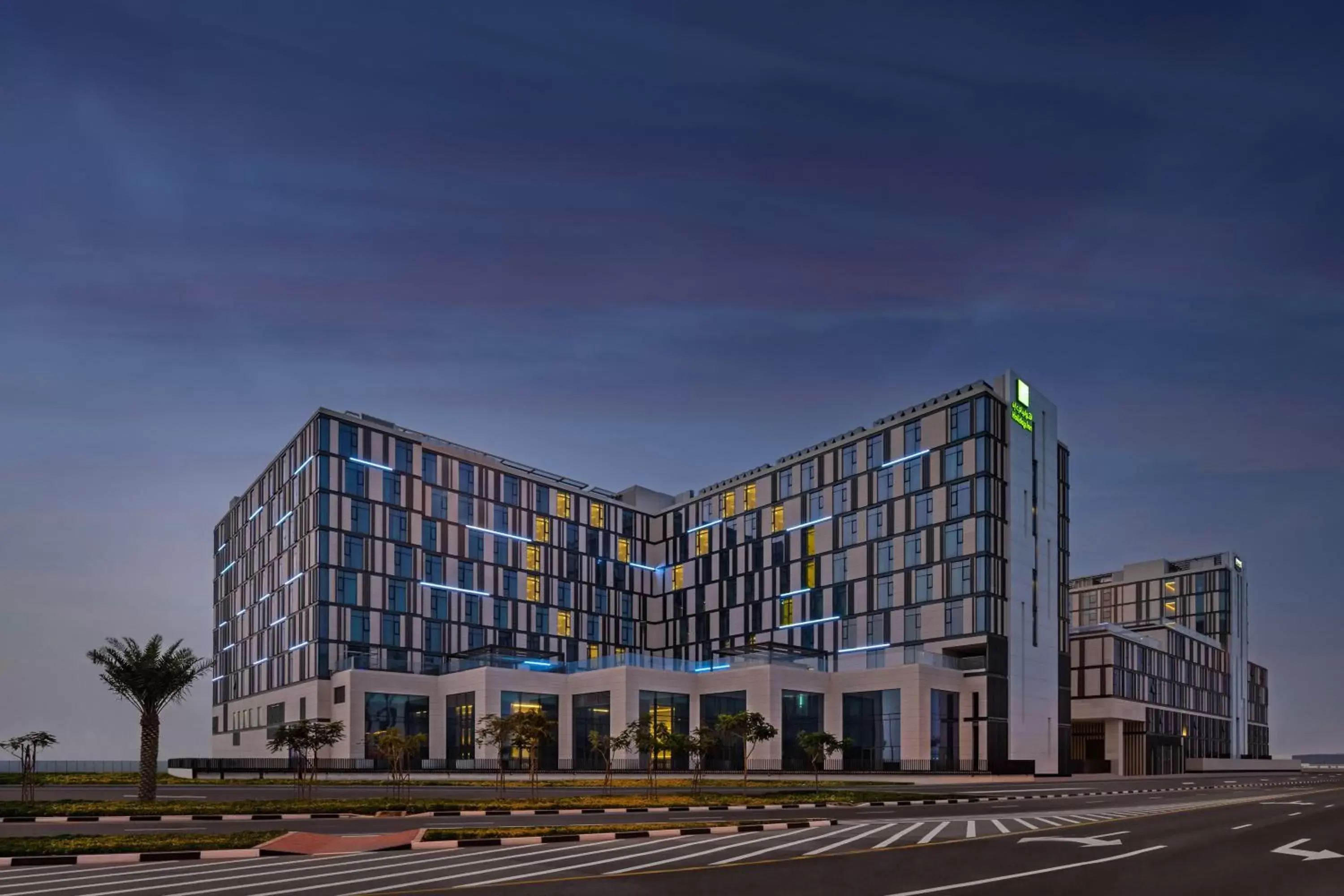 Property Building in Staybridge Suites Dubai Al-Maktoum Airport, an IHG Hotel