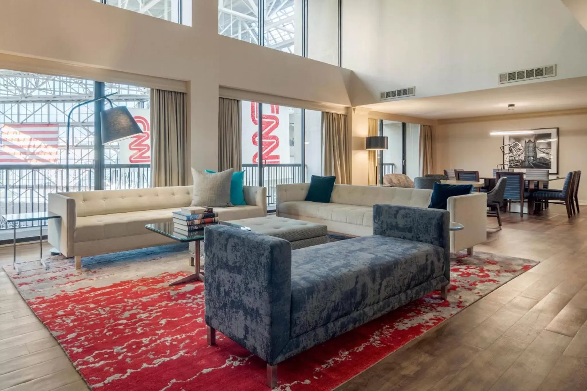 Property building, Seating Area in Omni Atlanta Hotel at CNN Center