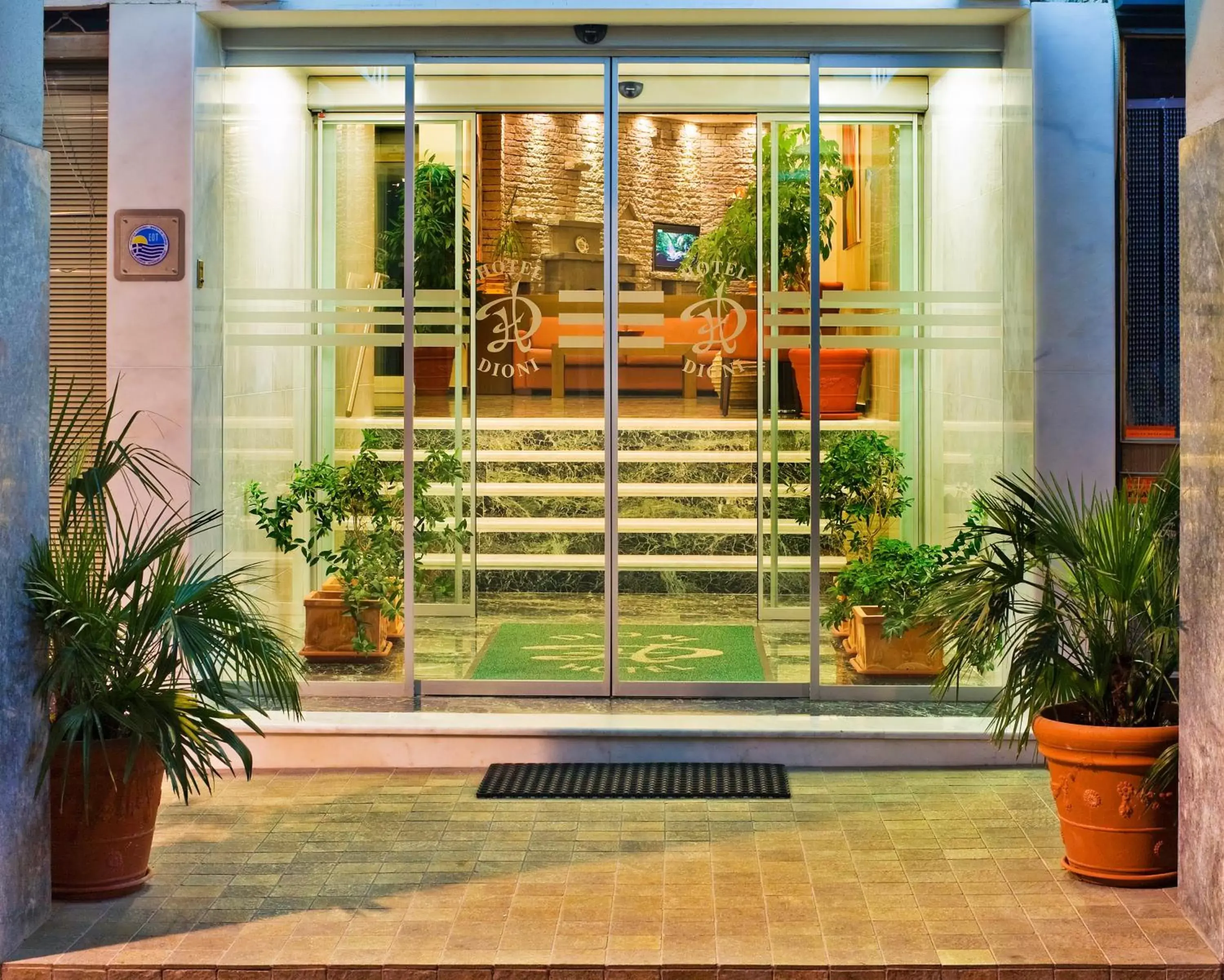 Facade/entrance in Dioni Hotel