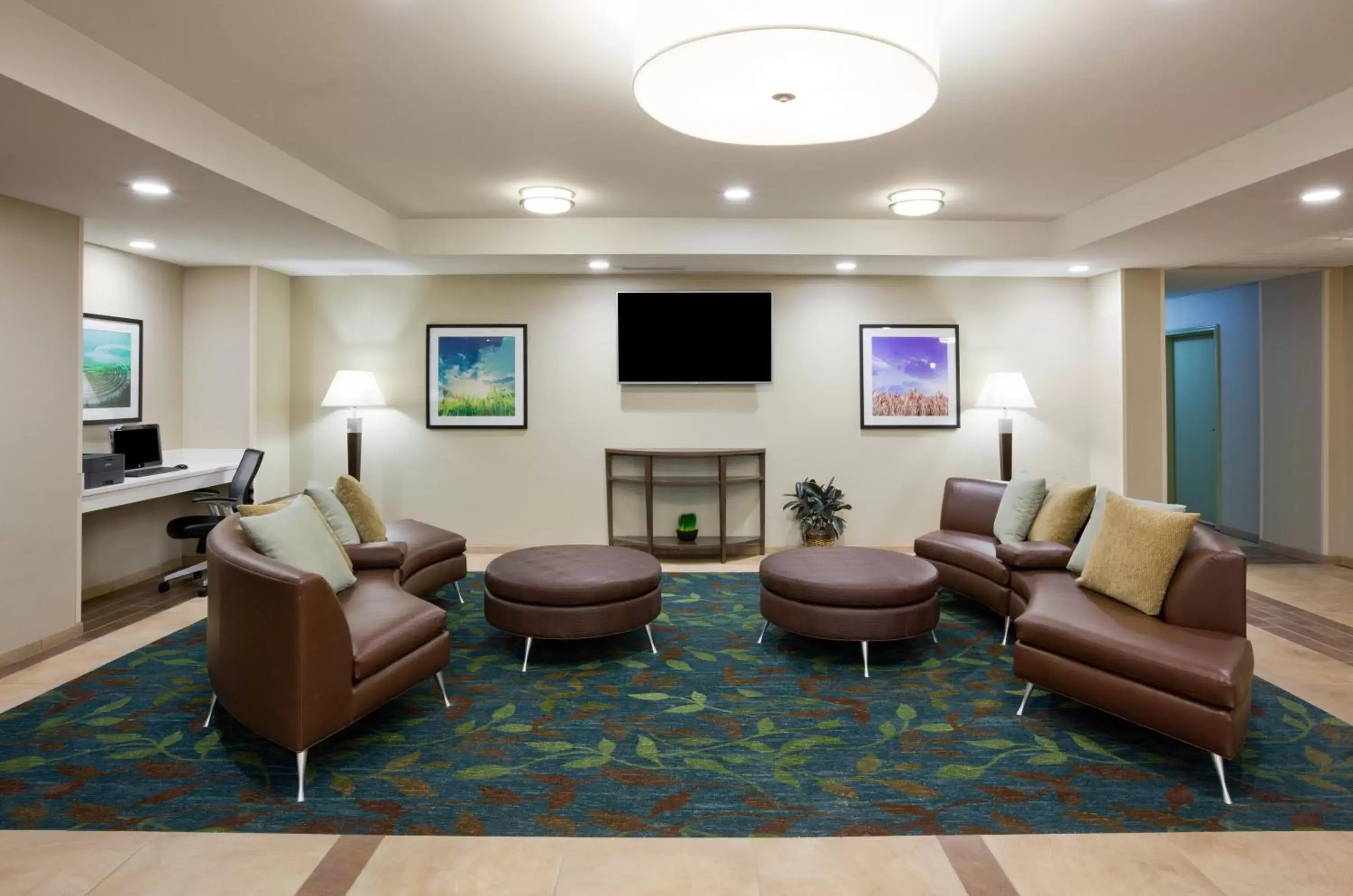 Property building, Seating Area in Candlewood Suites Dickinson, an IHG Hotel