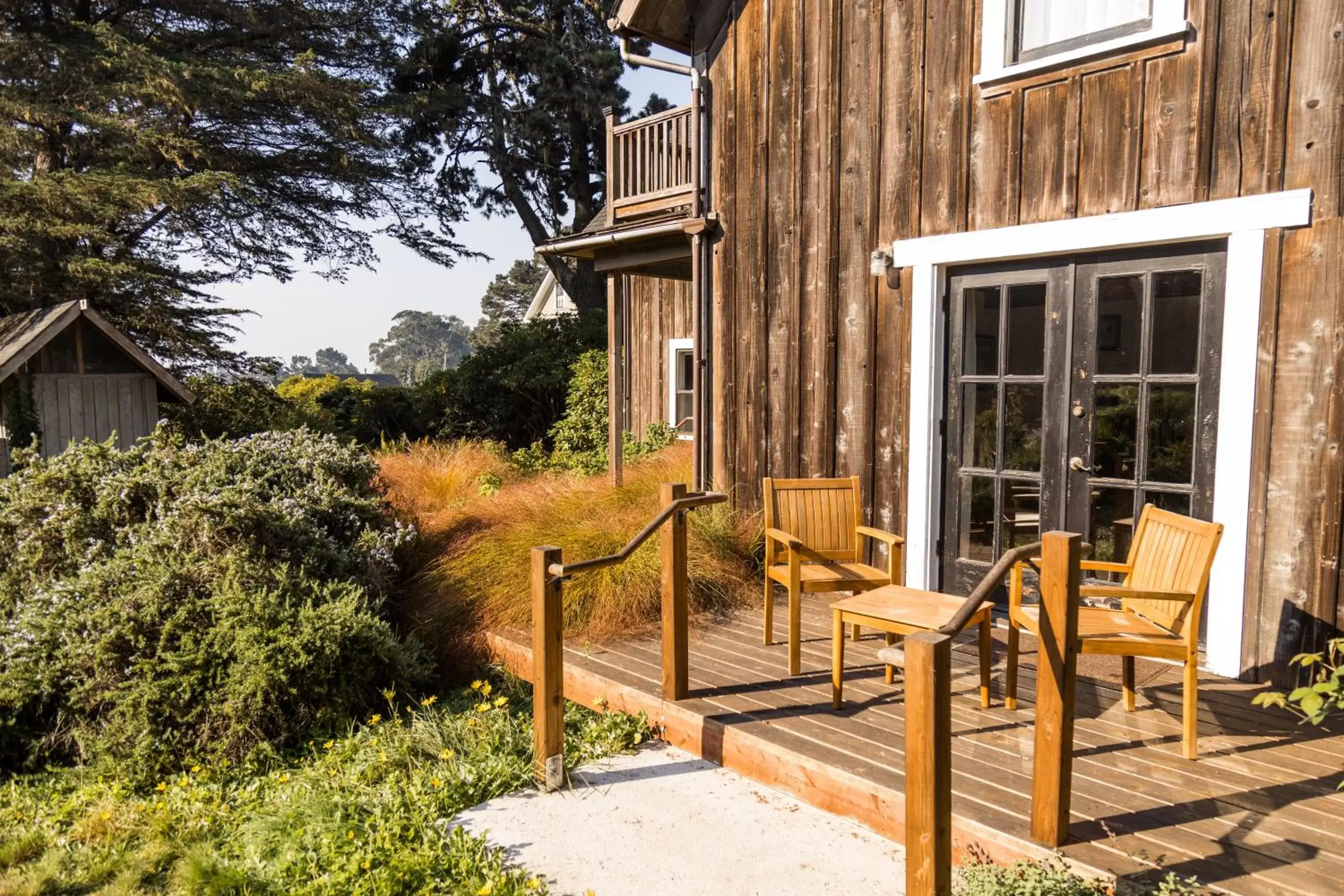 Patio in SCP Mendocino Inn and Farm Patio in SCP Mendocino Inn and Farm
