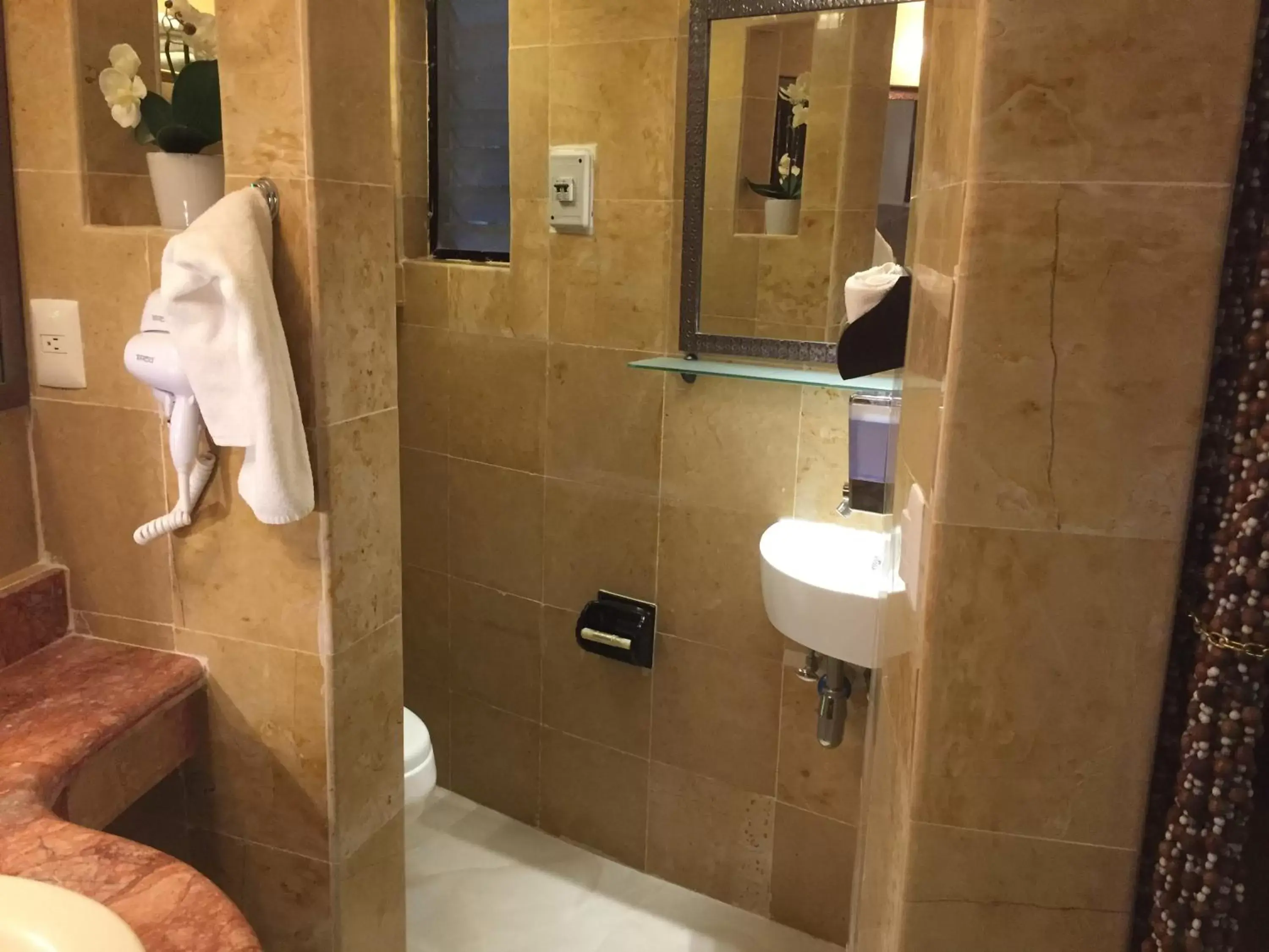 Bathroom in Cocos Cabañas Playa del Carmen Adults Only Bathroom in Cocos Cabañas Playa del Carmen Adults Only