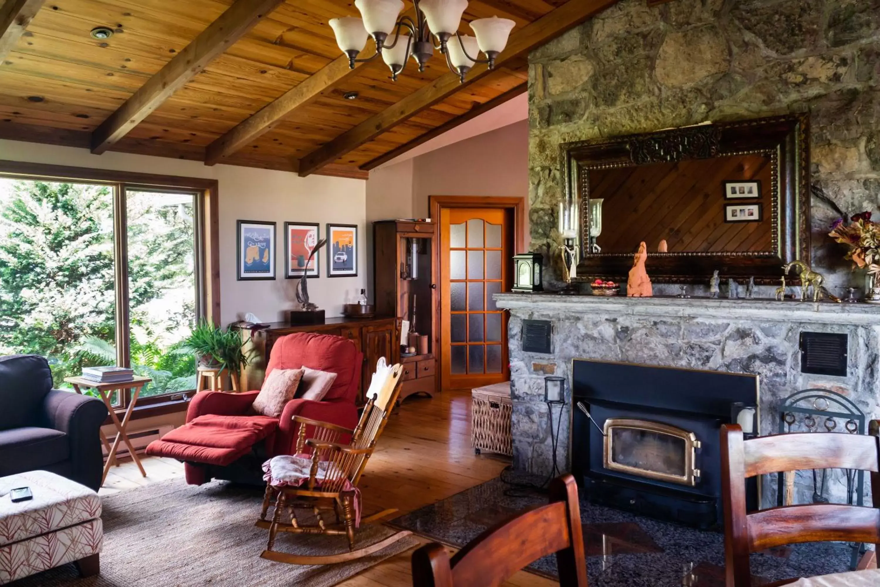 Living room in Gite O'bordeleau