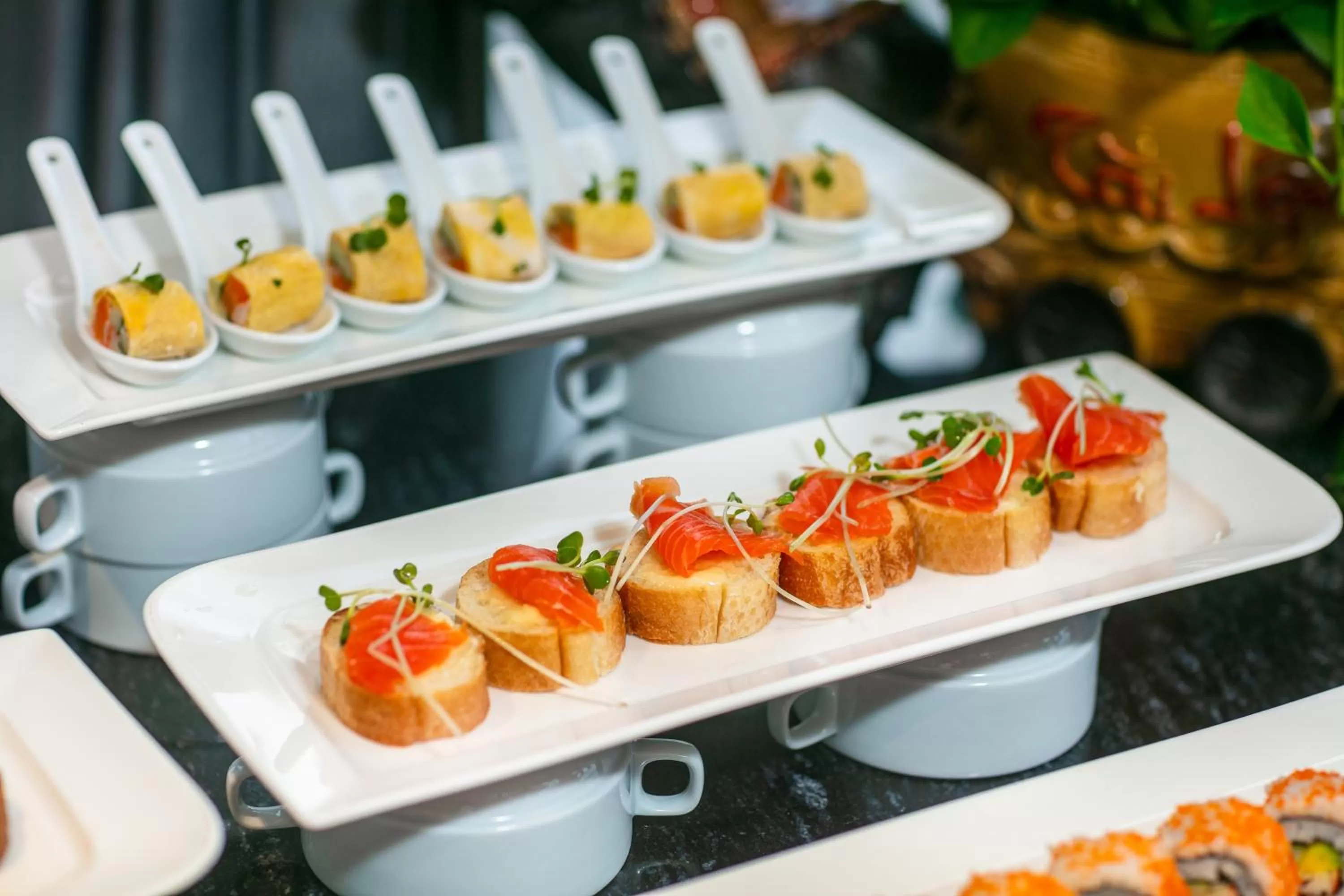 Buffet breakfast in MAY DE VILLE Lakeside Hotel