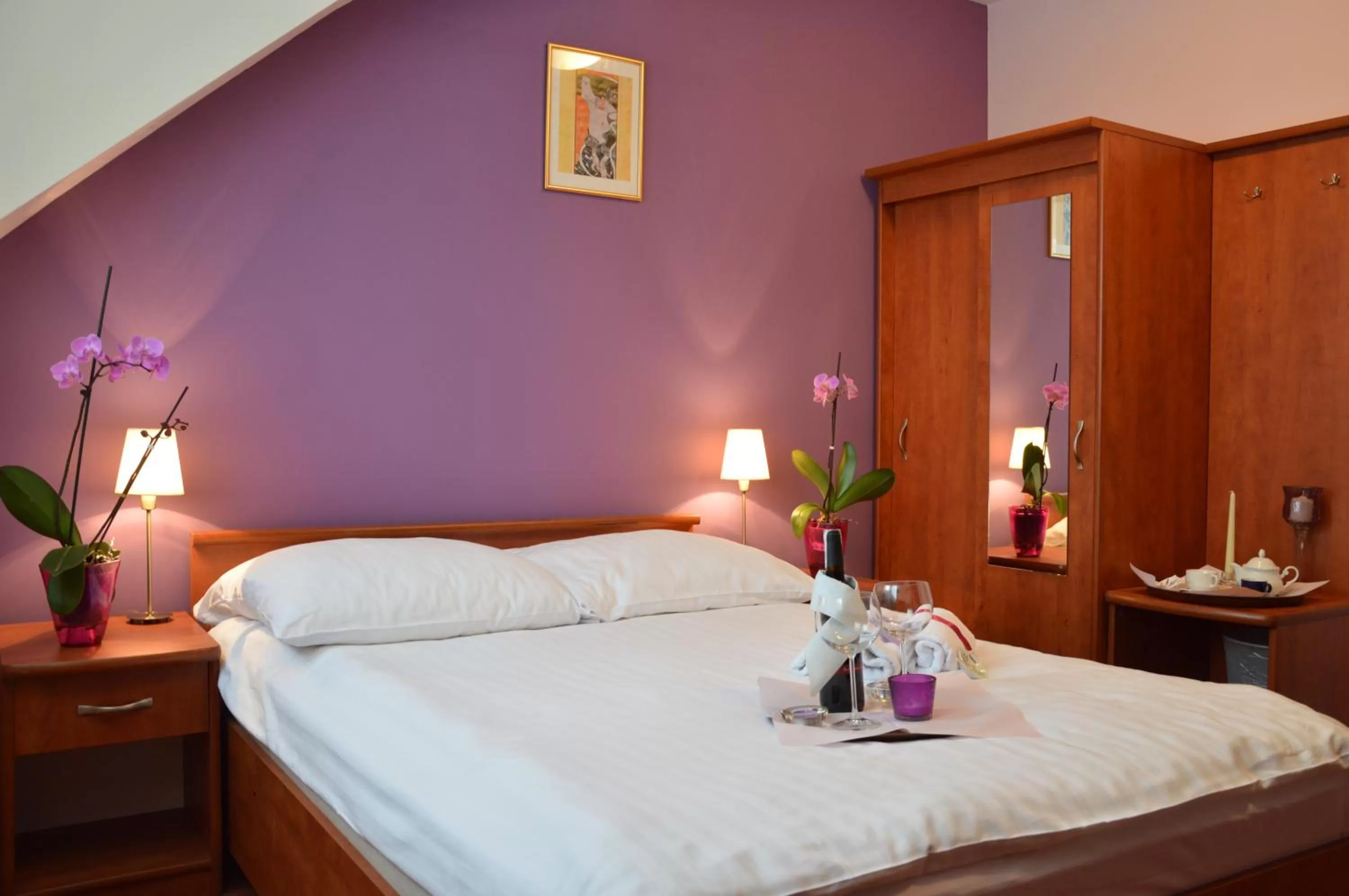 Bed in Hotel Vistula