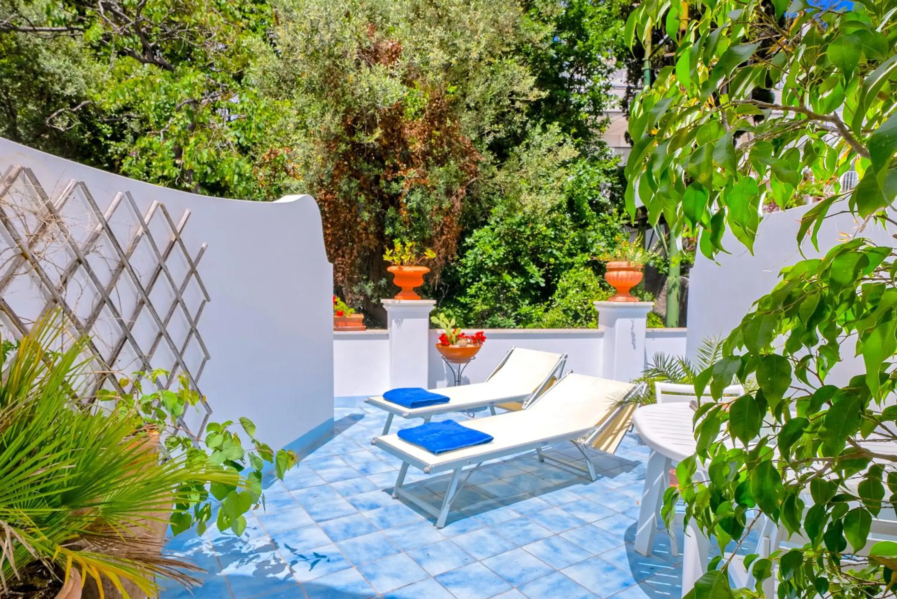 Balcony/Terrace, Swimming Pool in Hotel La Floridiana