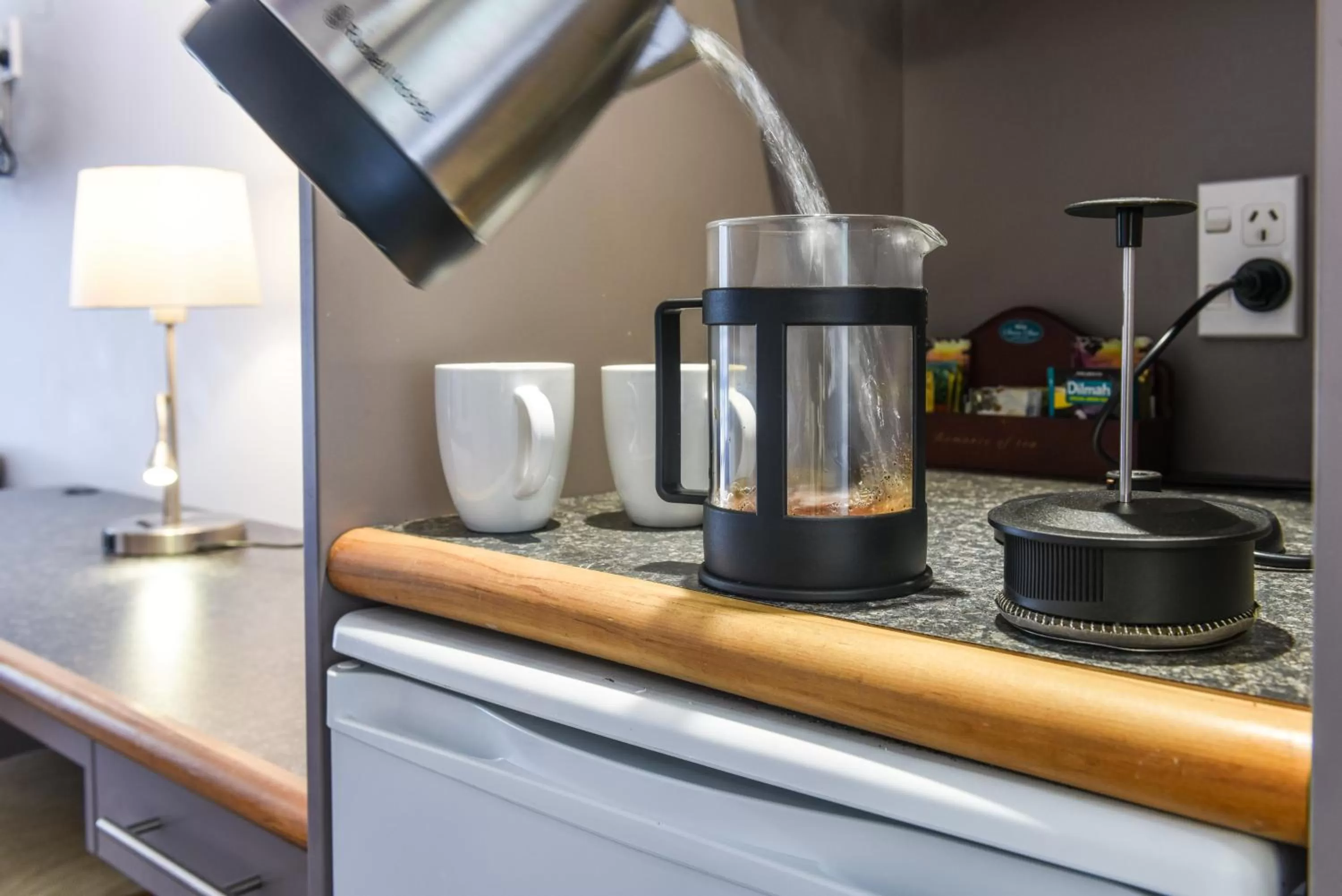 Coffee/tea facilities in The Hotel Nelson