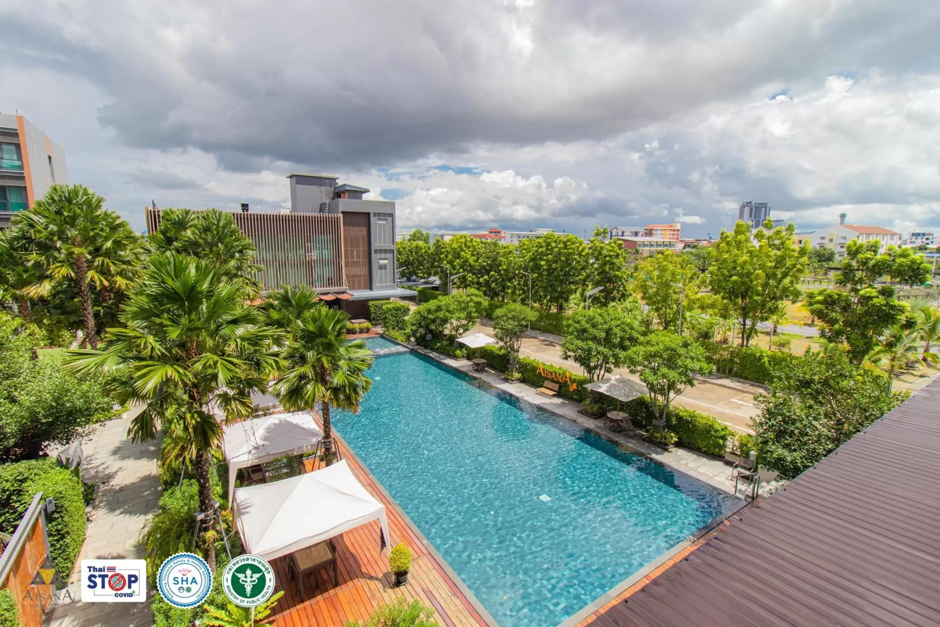 Garden, Swimming Pool in Aisana Hotel Korat