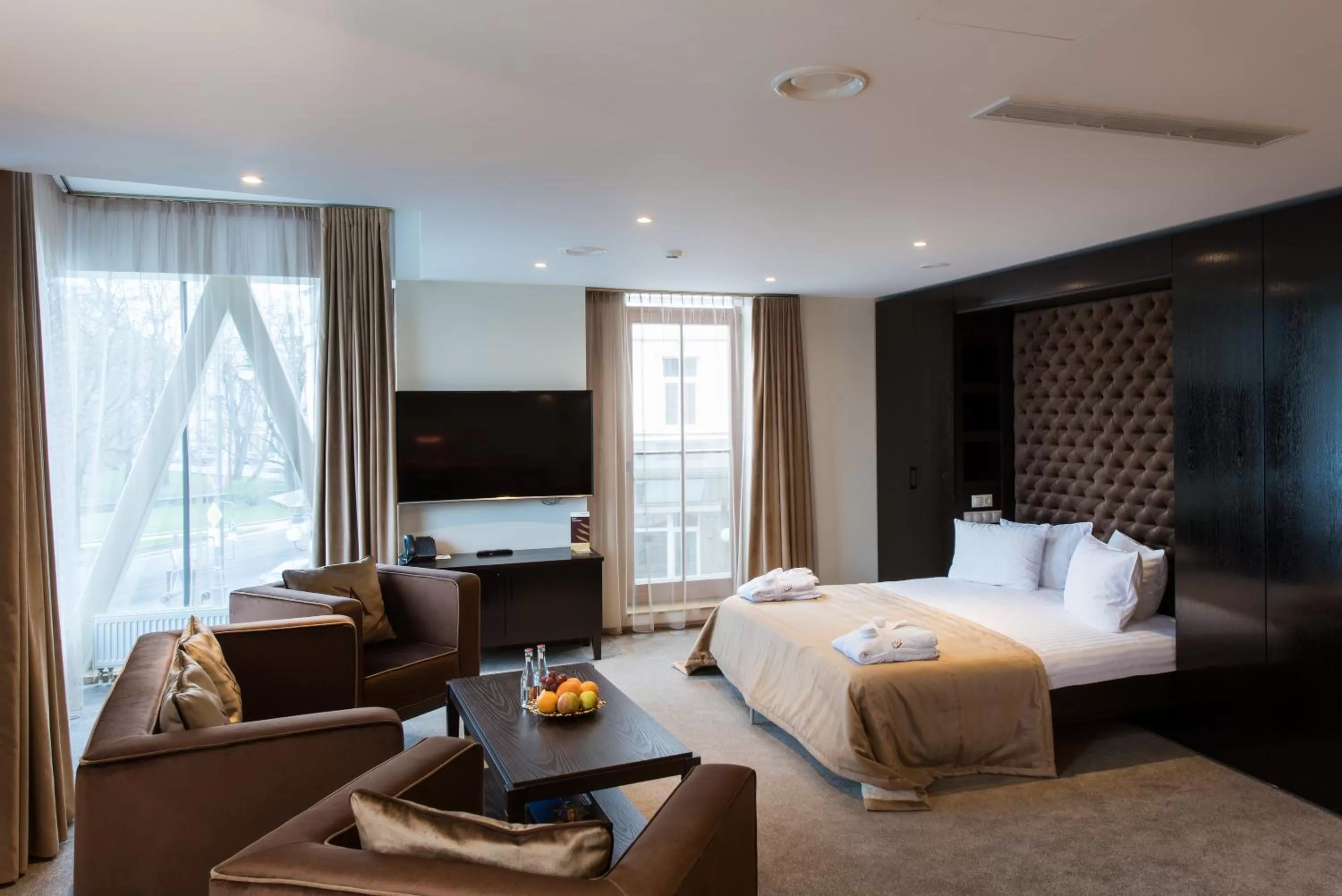 Bed in Amberton Cathedral Square Hotel Vilnius