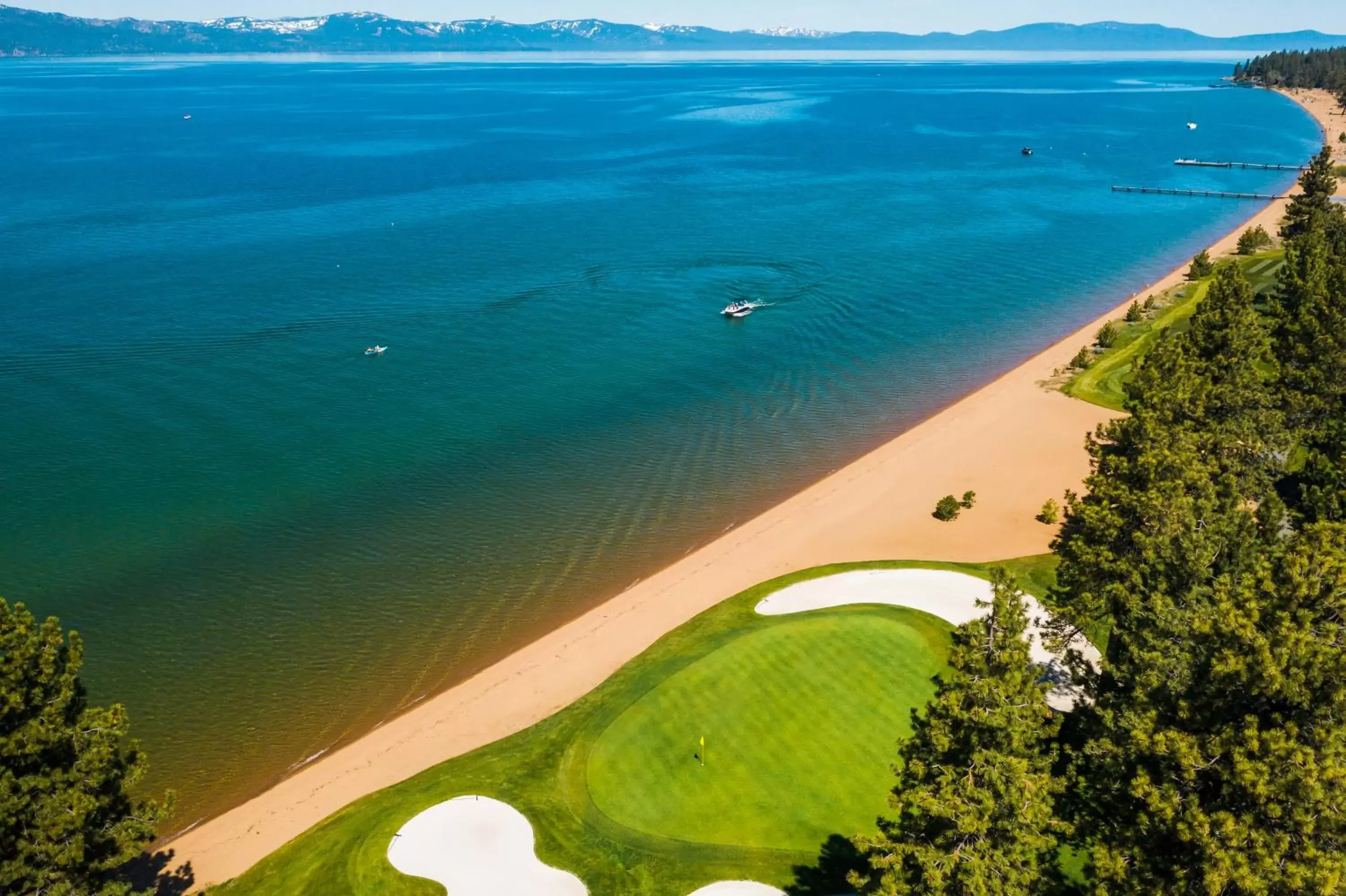 Golfcourse, Bird's-eye View in Edgewood Tahoe Resort