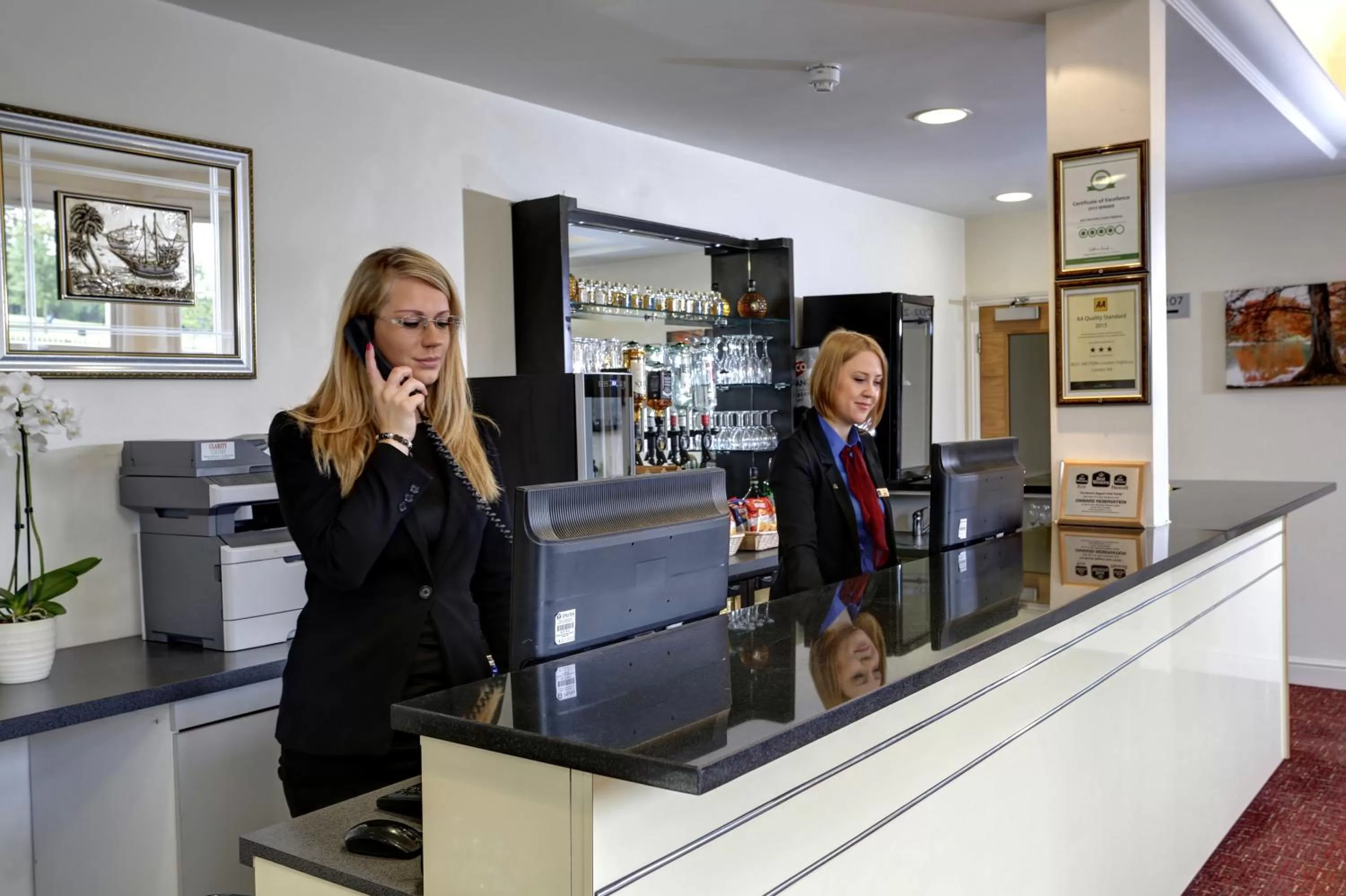 Staff in Best Western London Highbury