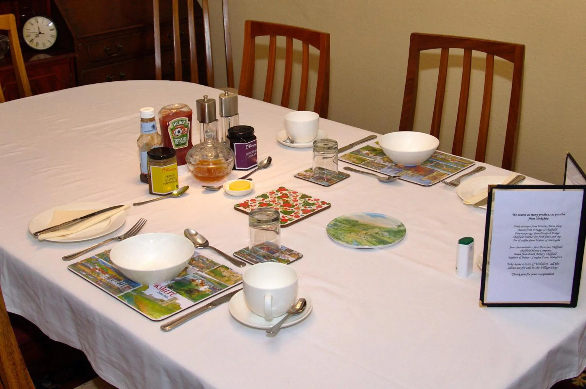 Dining area in Wortley Cottage Guest House