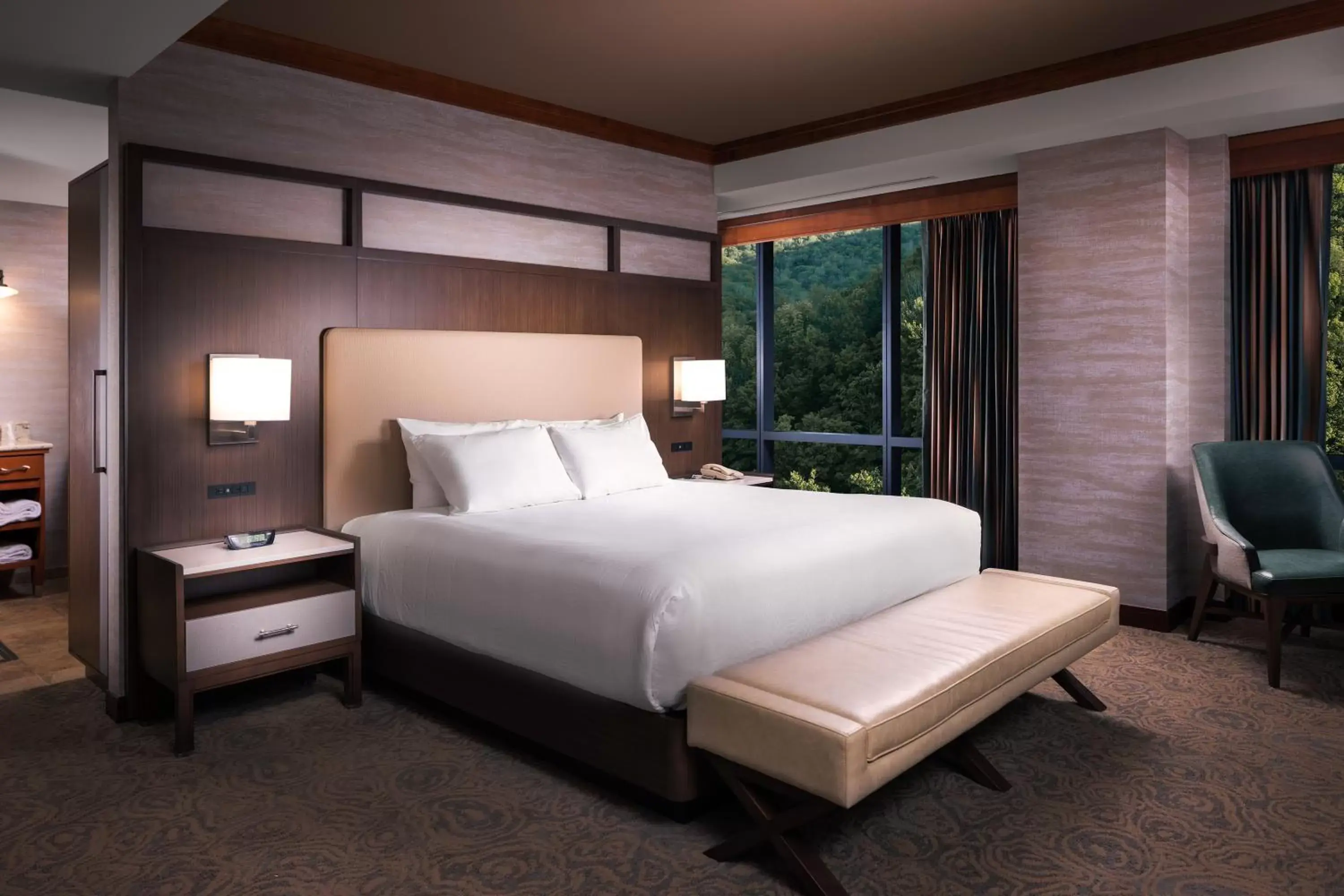 Bed in Seneca Allegany Resort & Casino