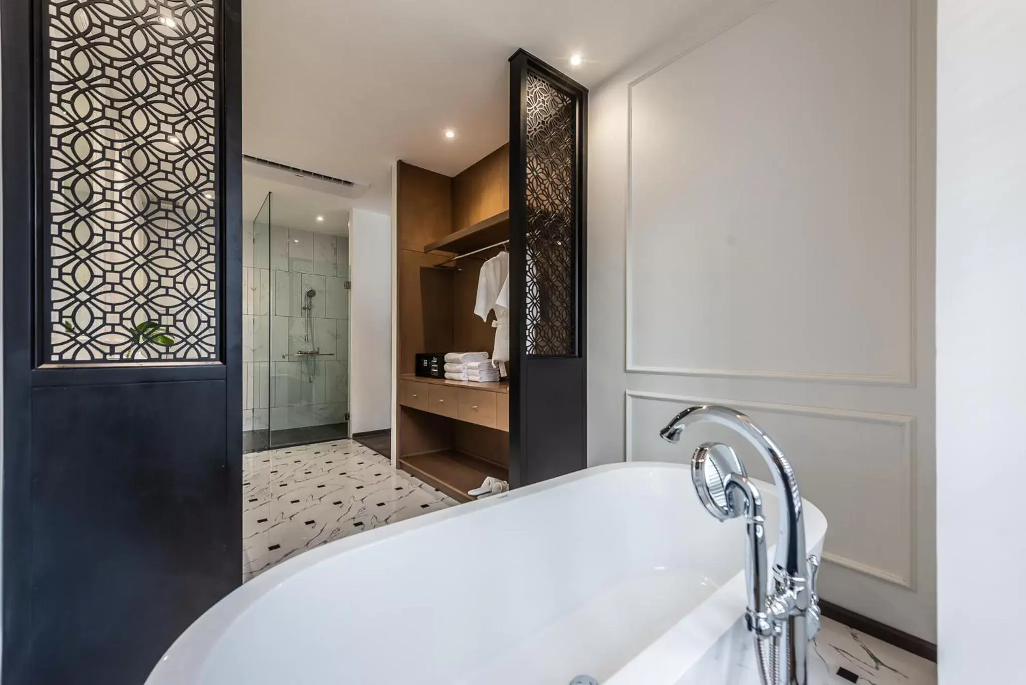 Shower, Bathroom in One Patio Hotel Pattaya - SHA Extra Plus