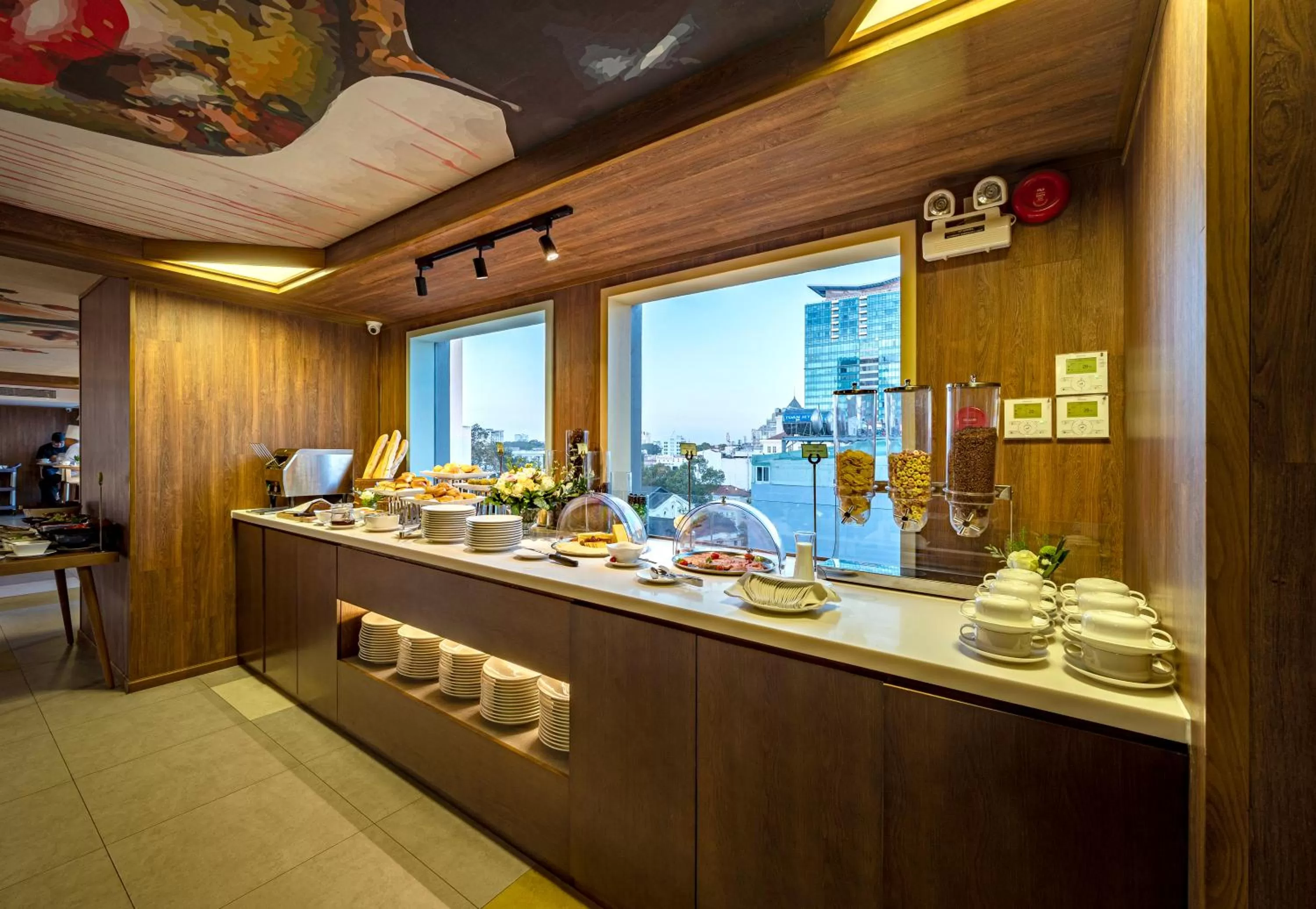 Buffet breakfast in Icon Saigon - LifeStyle Design Hotel