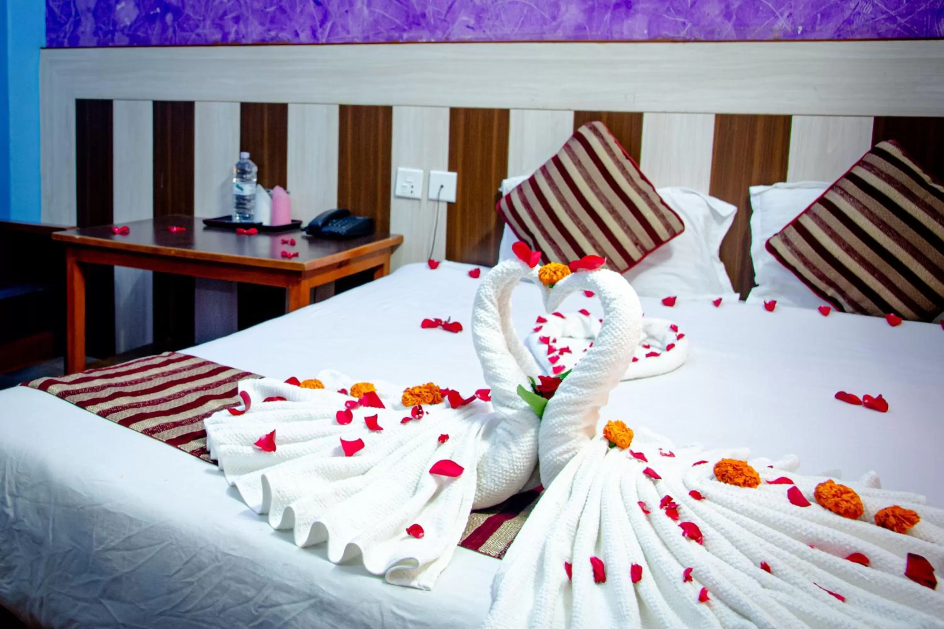 Bed in Hotel Middle Point Pvt Ltd