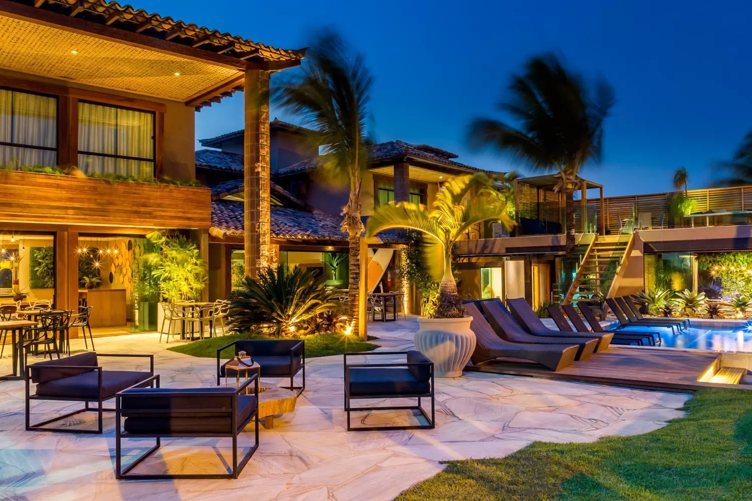 Patio in Bravo Pousada Design