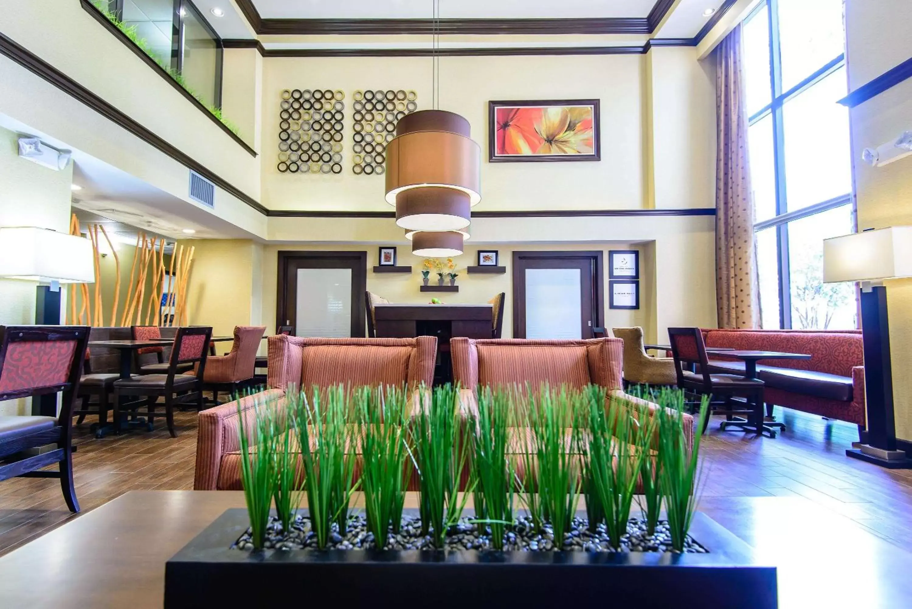 Lobby or reception, Restaurant/Places to Eat in Hampton Inn Houston-Pearland, TX